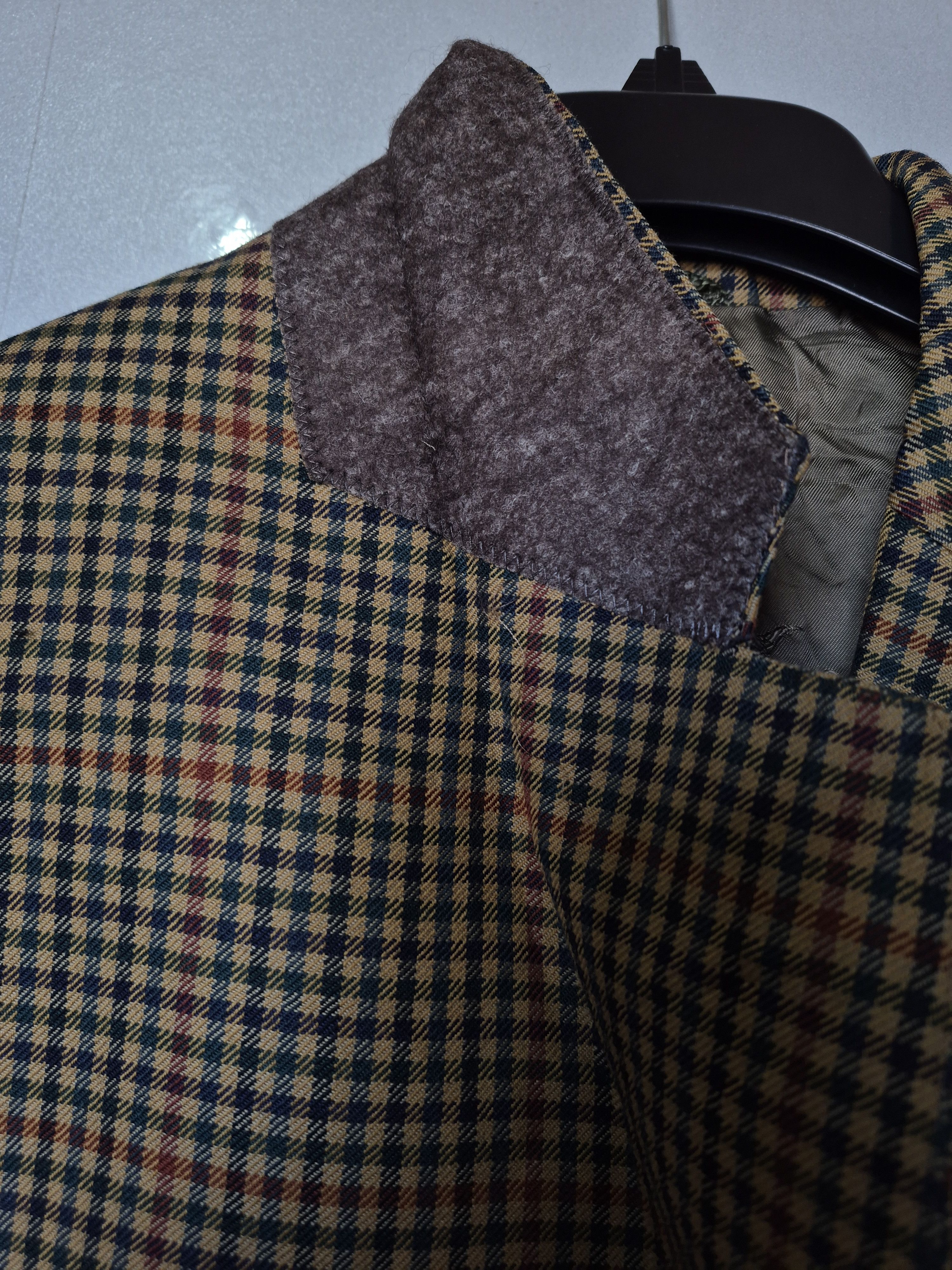 Burberry Burberrys Vintage Houndstooth Blazer Mens Size 54 Europe Size 54R - 10 Thumbnail