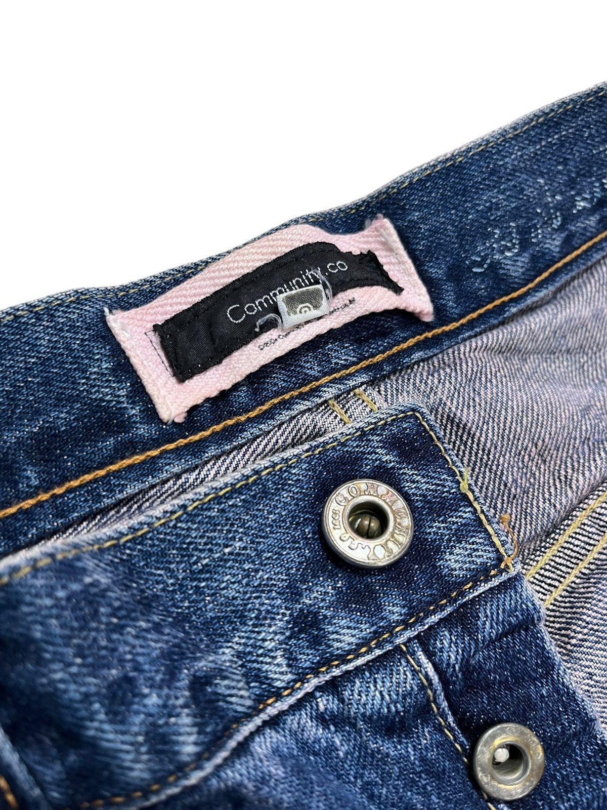 Designer × Japanese Brand COMMUNITY.CO JAPANESE BRAND SELVEDGE JEANS Size US 35 - 7 Thumbnail