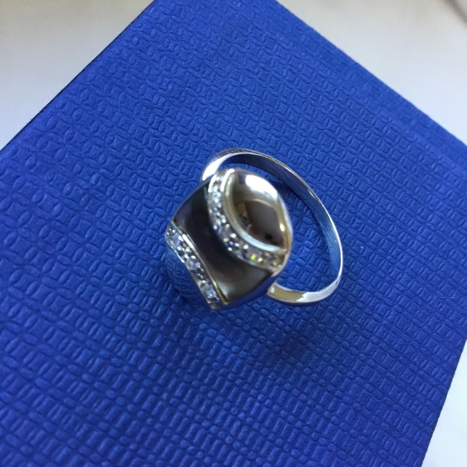 Other Sterling Silver Unique Oval Ring Size ONE SIZE - 5 Thumbnail