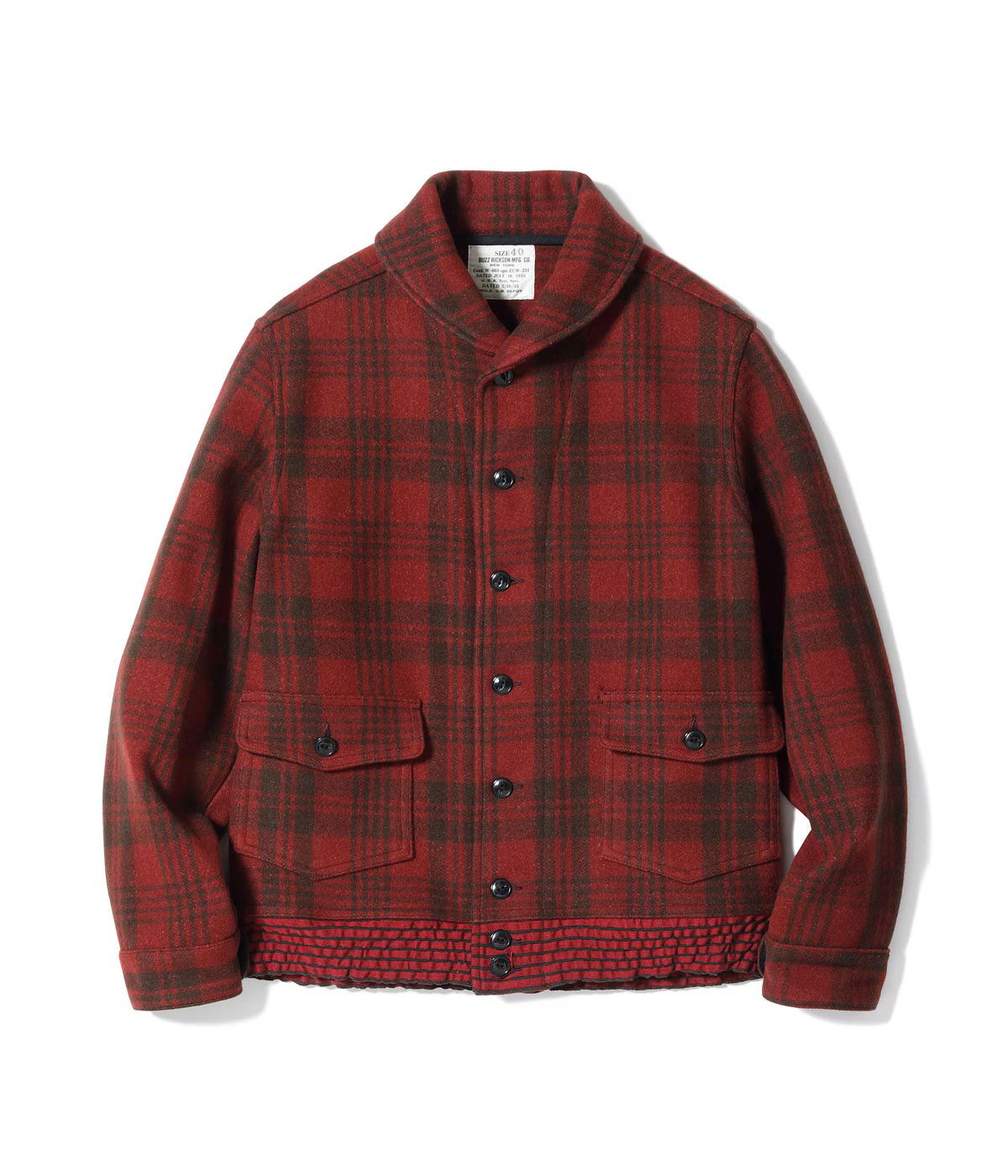 Buzz Rickson's Buzz Rickson red/black Buffalo Plaid Wool Jacket size 40 Size US L / EU 52-54 / 3 - 3 Thumbnail