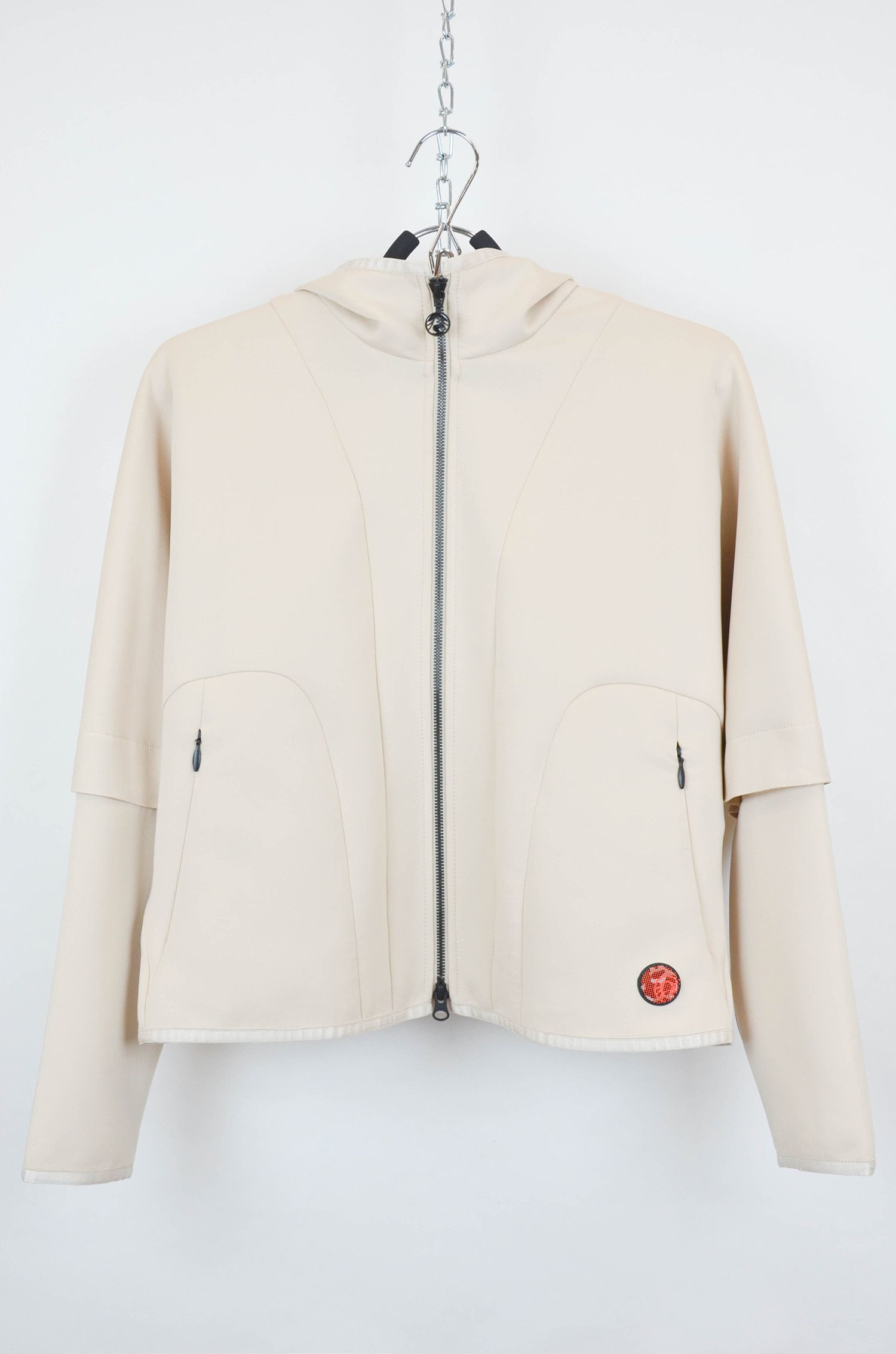Sportalm Kitzbuhel SPORTALM Creme Hooded Track Jacket - M Size M / US 6-8 / IT 42-44 - 1 Thumbnail