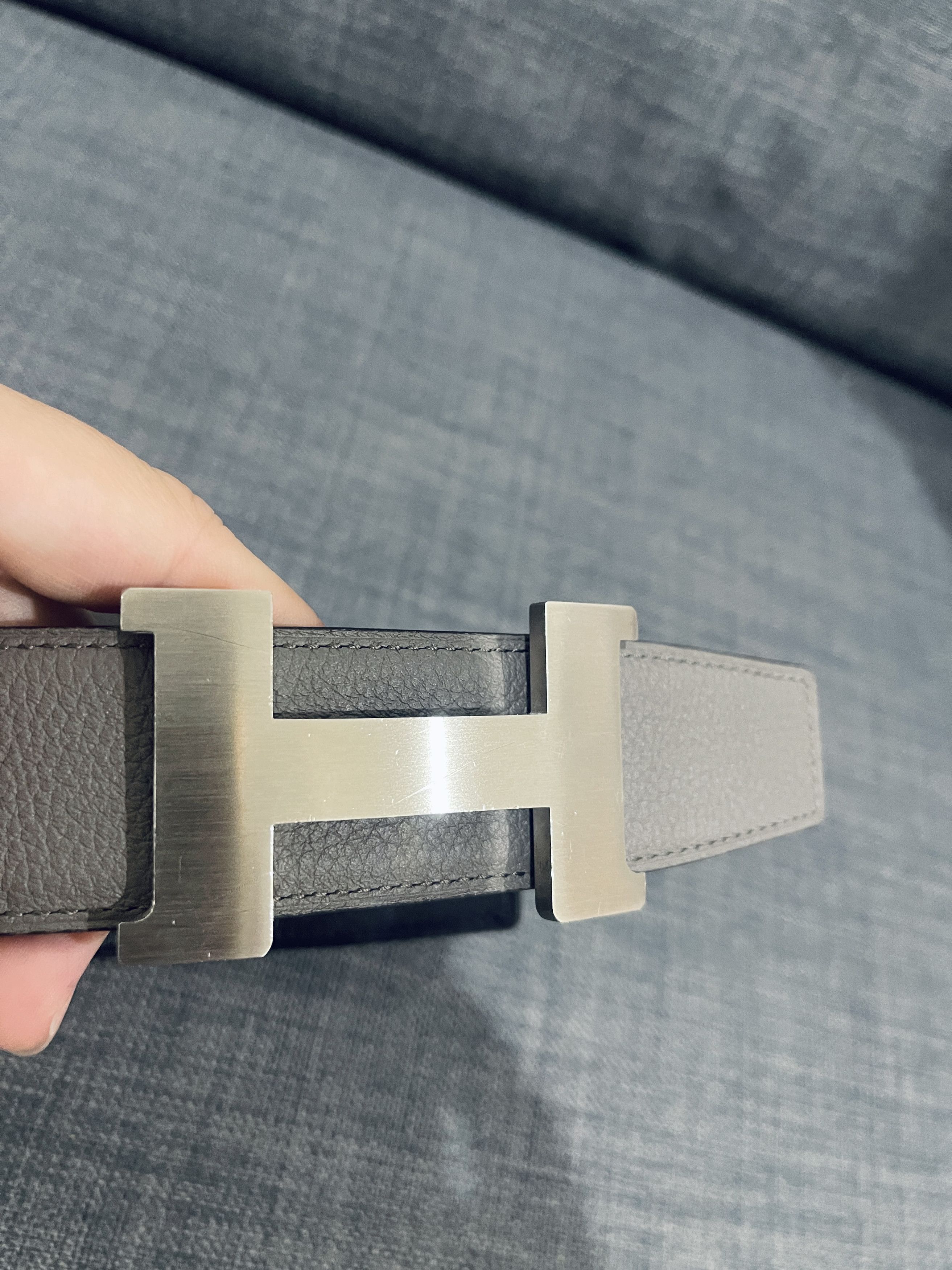 Hermes Hermes 38mm Leather Belt Men size 85 Size 30 - 3 Thumbnail