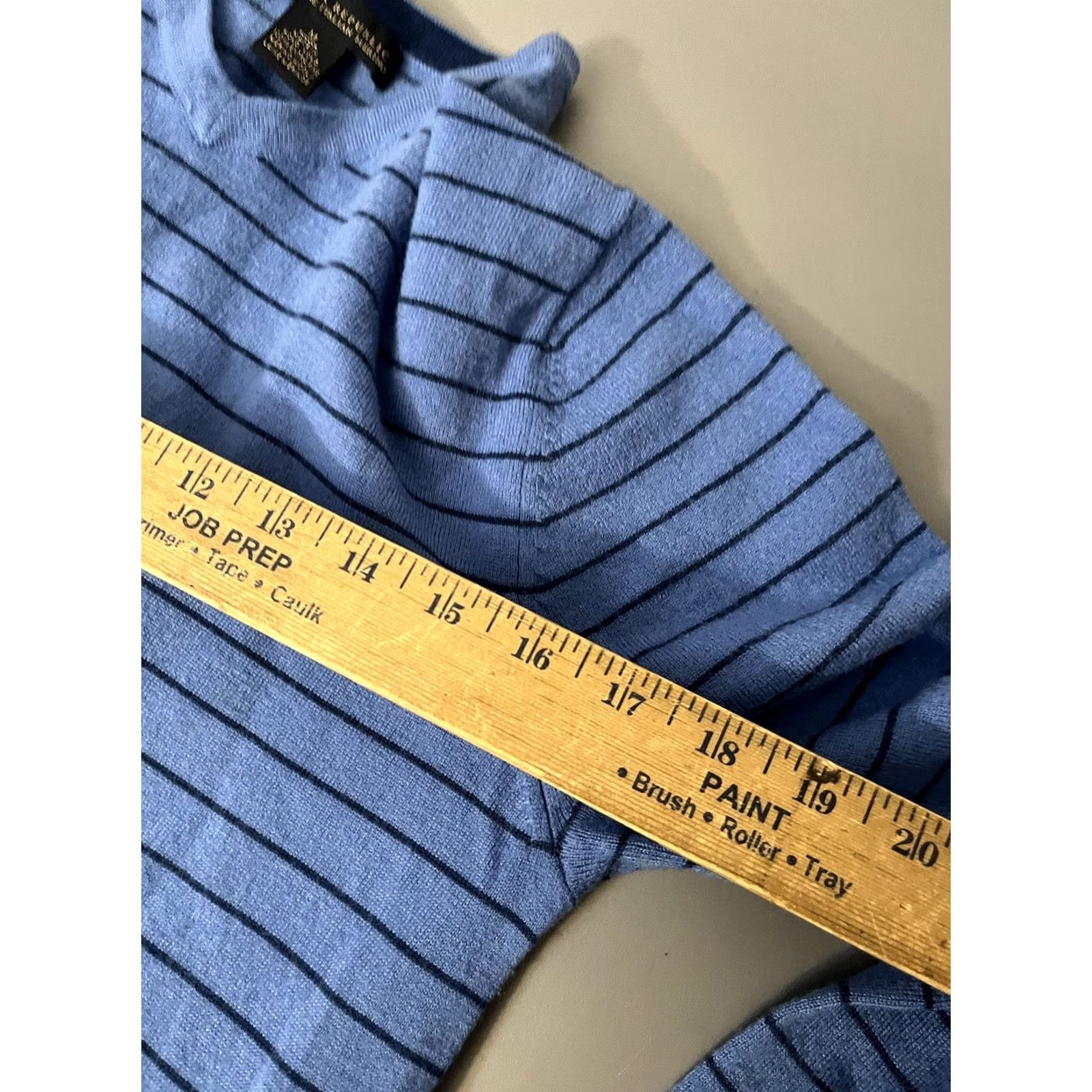 Banana Republic Banana Republic Sweater Mens M Blue Striped Crew Neck Wool Knit Pullover Regular Size Type Casual Travel Fall Winter Season Mens Size US M / EU 48-50 / 2 - 5 Thumbnail