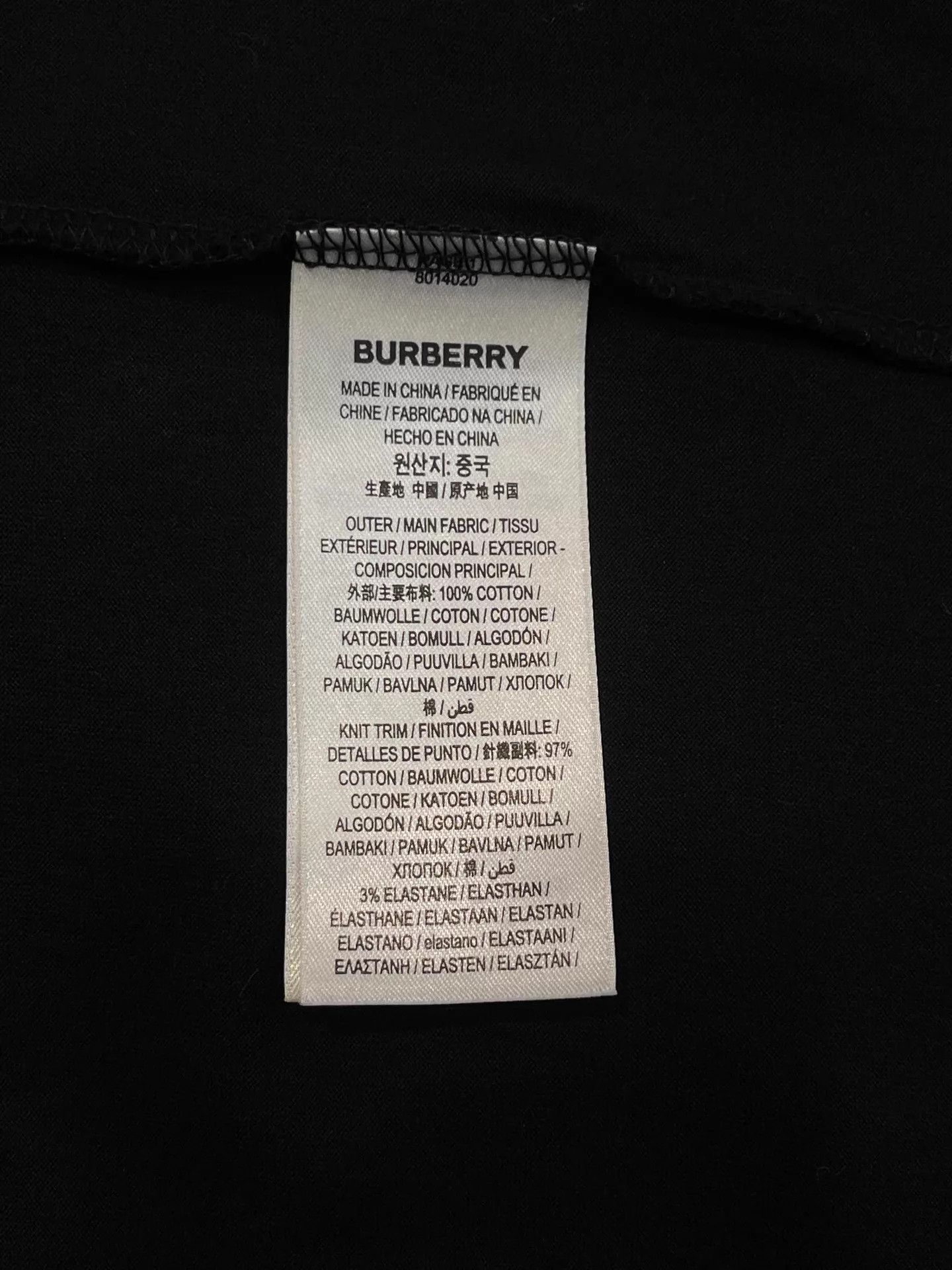 Burberry Burberry Black Short-Sleeve T-Shirt Size M Size US M / EU 48-50 / 2 - 6 Thumbnail