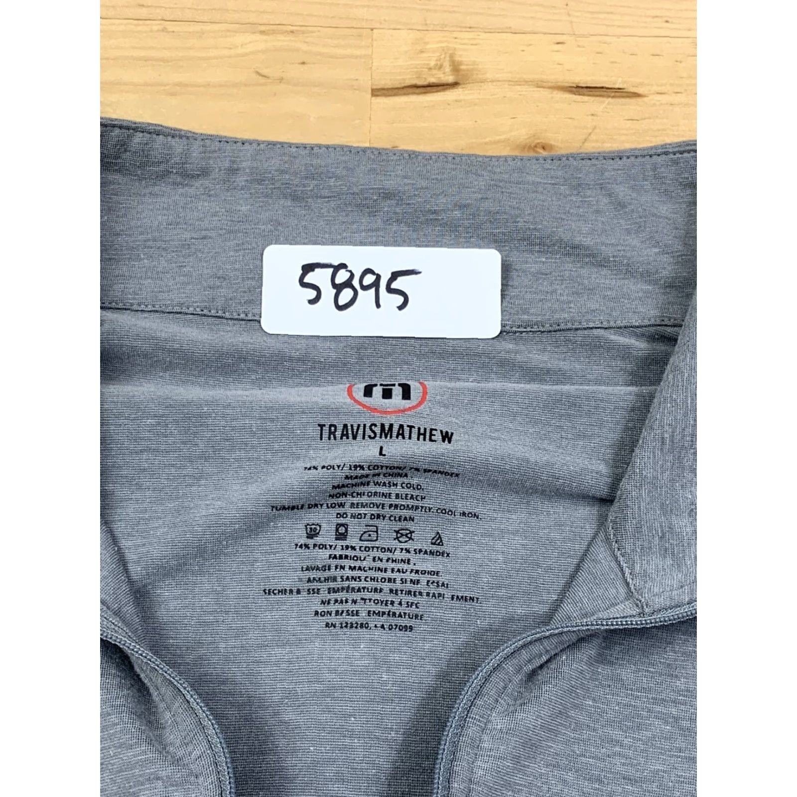 TravisMathew Travis Mathew 1/4 Zip Pullover Sweater L Gray Golf Lightweight Stretch #5895 Size US L / EU 52-54 / 3 - 5 Thumbnail
