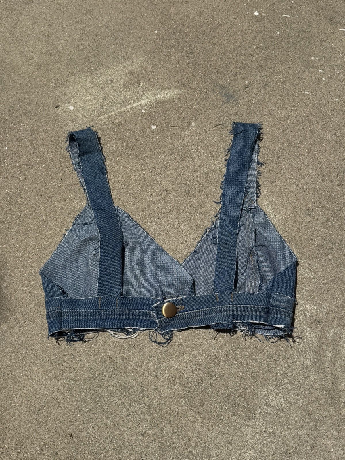 Vintage Denim Bra Size L / US 10 / IT 46 - 3 Thumbnail