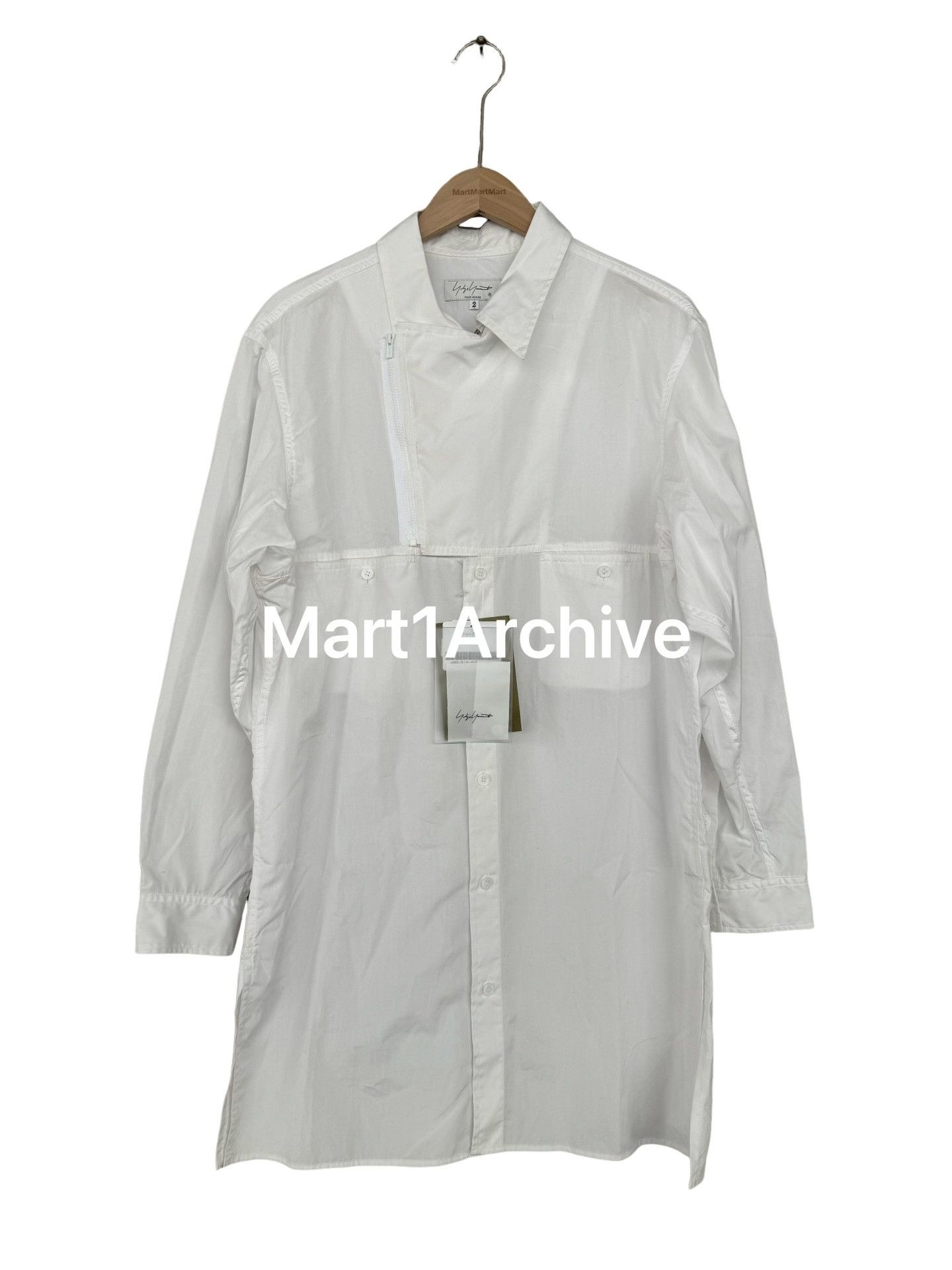 Yohji Yamamoto Yohji Yamamoto Pour Homme Zip Long Shirt Size M Size US M / EU 48-50 / 2 - 1 Thumbnail