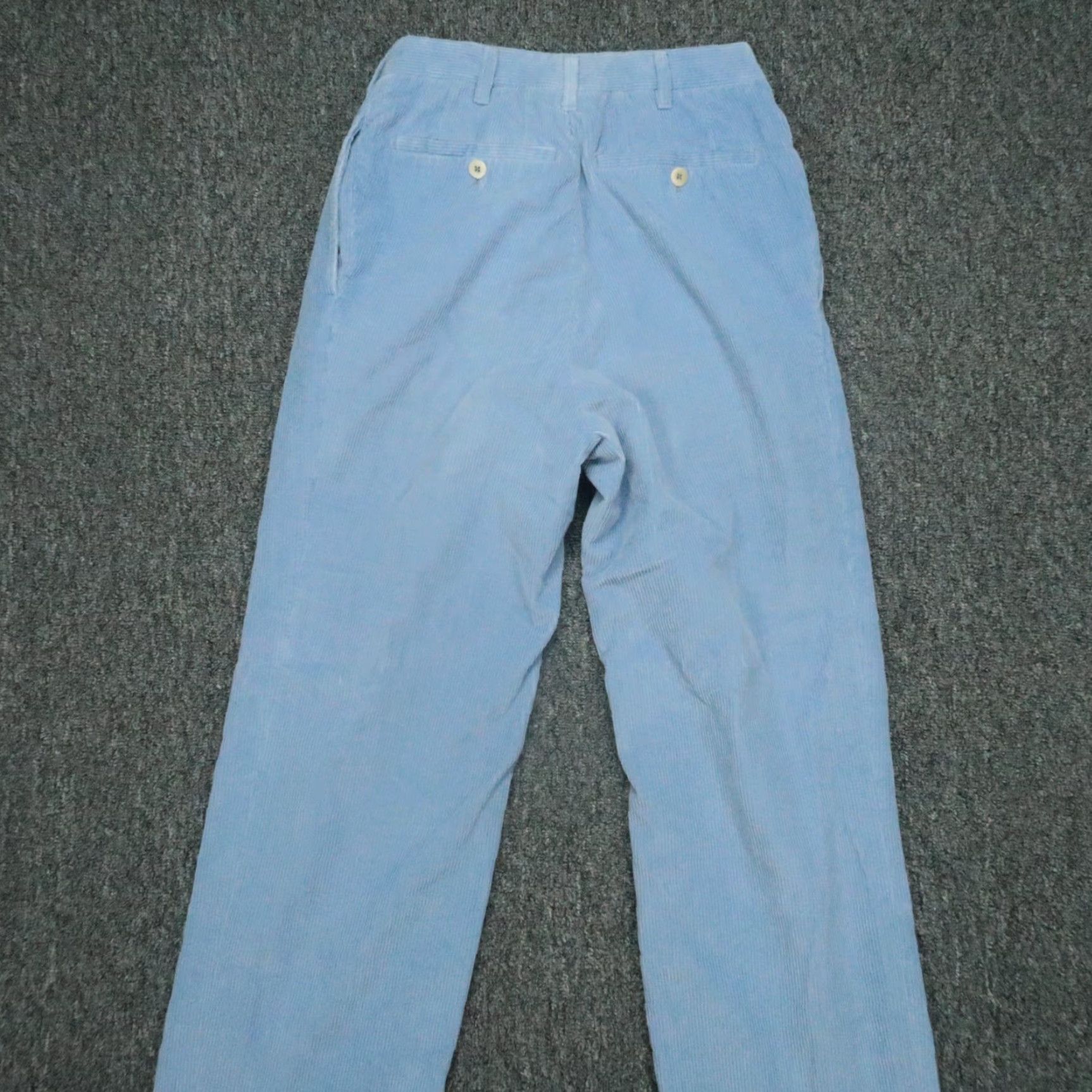Vintage Frank Namani Pants Mens Regular 25x32 Blue Corduroy Chino Size US 26 / EU 42 - 5 Thumbnail
