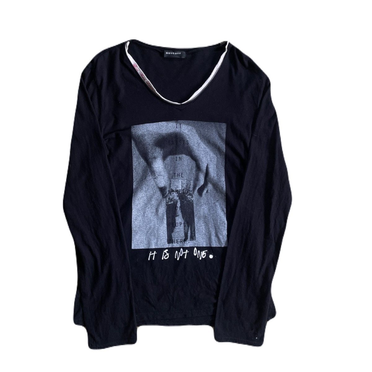 If Six Was Nine 2000s Japanese archive Vkei Layered Poem Long Sleeve Tee Y2K Size US S / EU 44-46 / 1 - 2 Thumbnail