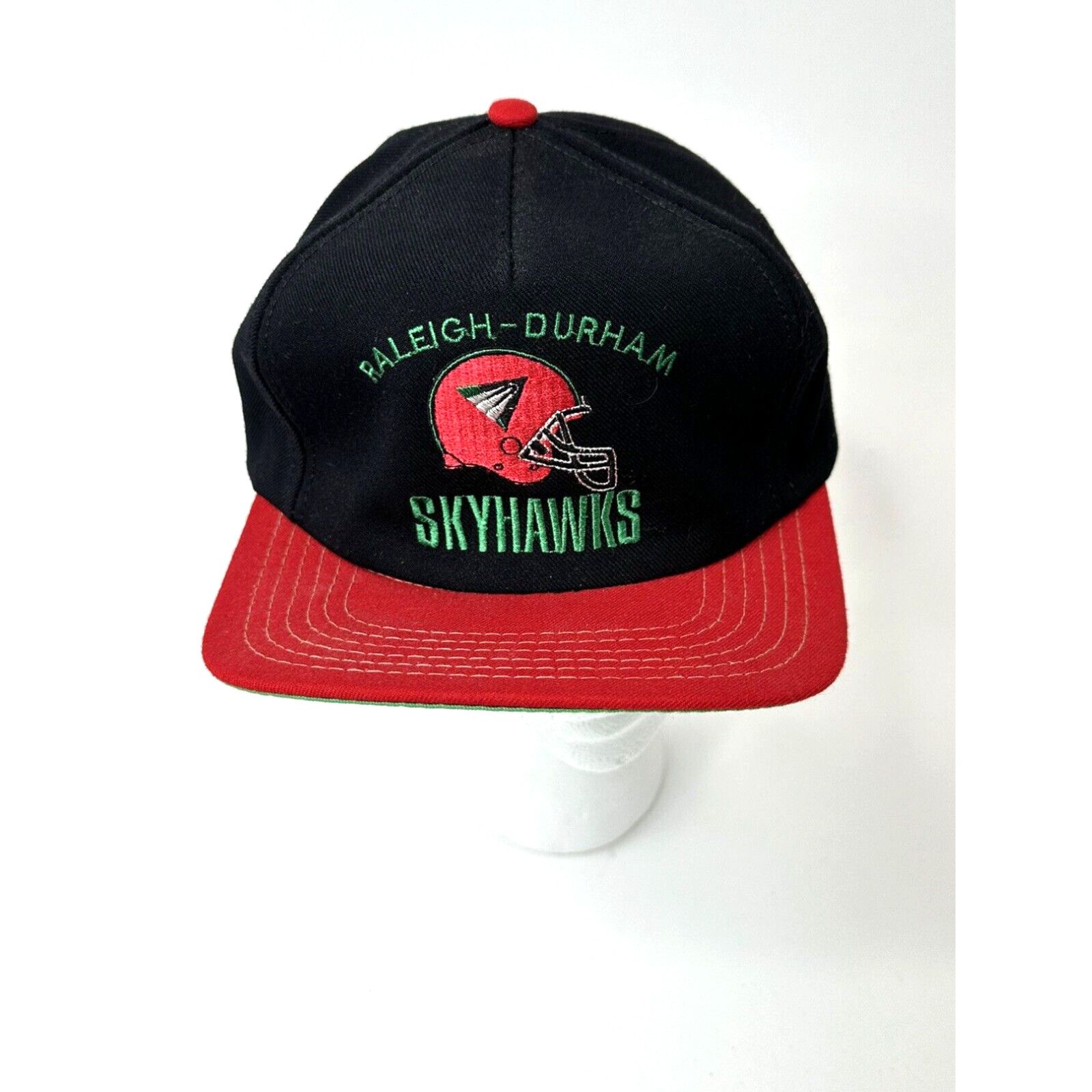 image of American Needle VTG 90's Raleigh Durham Skyhawks Snapback Cap World League American Football New in