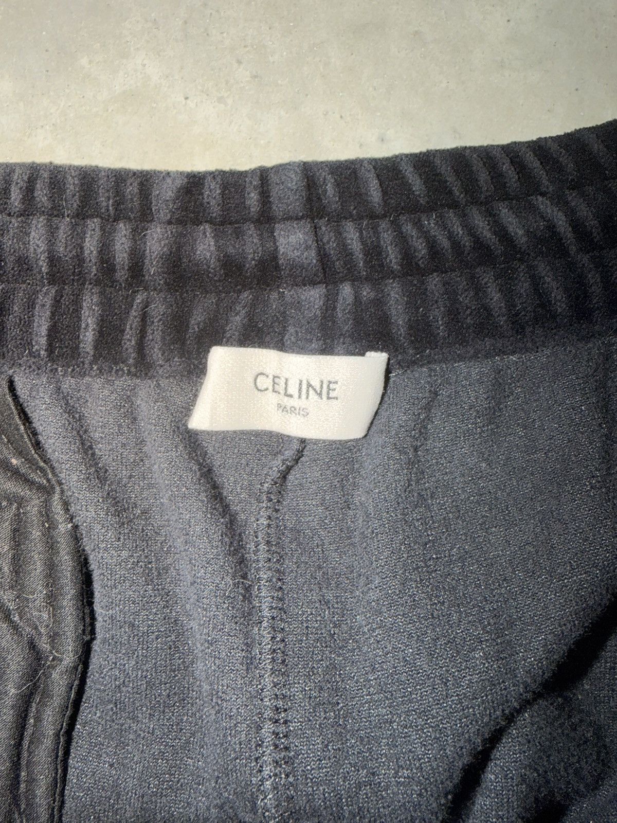Celine Celine Velour Triomphe logo jersey track pants Size US 36 / EU 52 - 3 Thumbnail