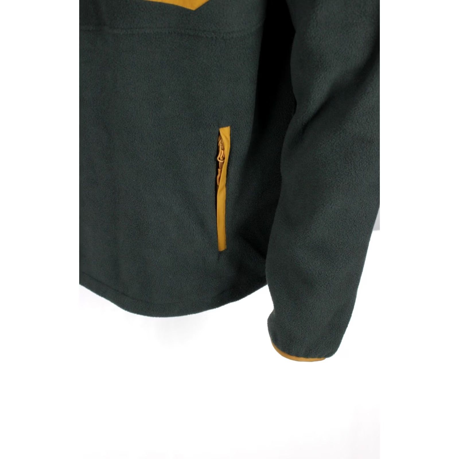 Vintage Burlebo Men's 1/2 Zip Micro Fleece Pullover L Dark Olive Solid Mock Neck Zip Pockets Sweatshirt Outdoor Size US L / EU 52-54 / 3 - 4 Thumbnail