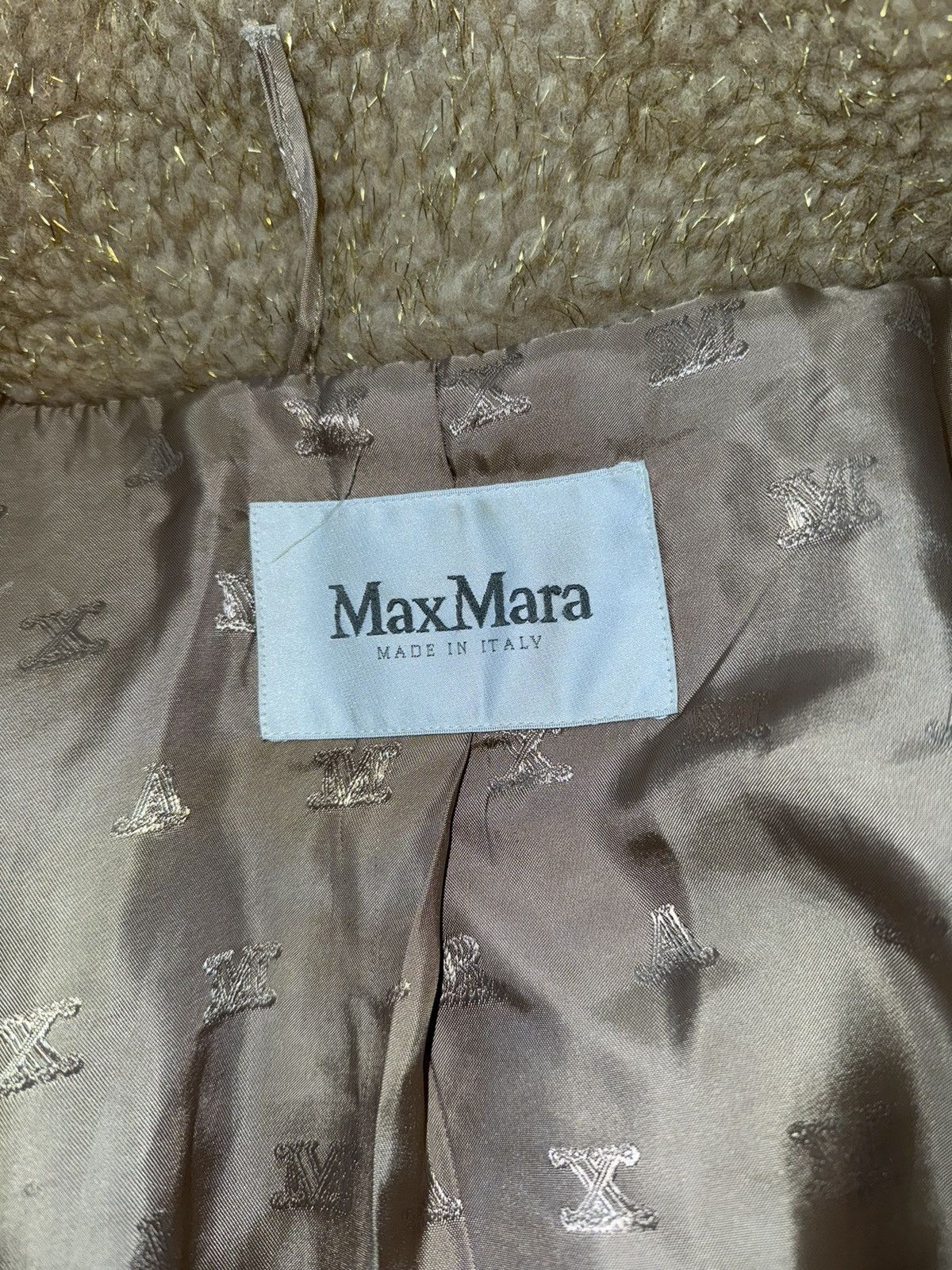 Designer × Max Mara × Weekend Max Mara Max Mara A/W 2019 camel wool blend teddy bear style coat Size S / US 4 / IT 40 - 13 Thumbnail