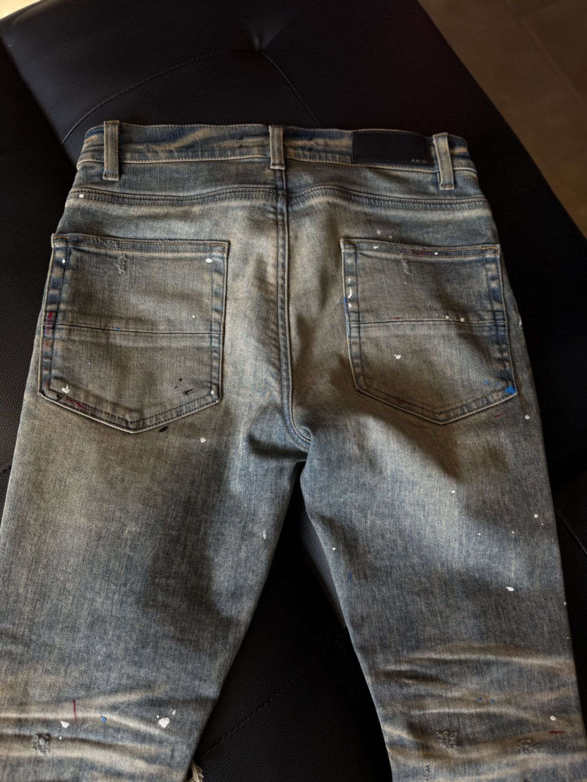 Amiri Amiri Blue Jeans Colorful Paint Splatter Size 30 Flawless 🧼 Size US 30 / EU 46 - 10 Thumbnail