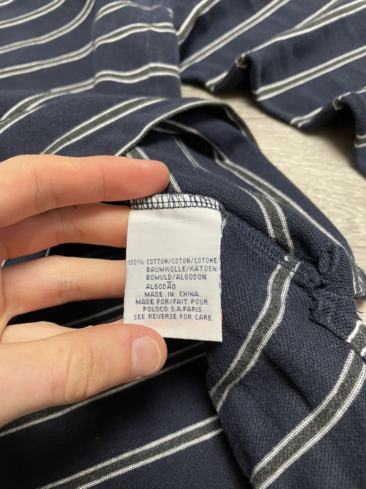 Polo Ralph Lauren Vintage Polo Ralph Lauren Striped Polo Long Sleeve Shirt Y2K Size US XL / EU 56 / 4 - 11 Thumbnail