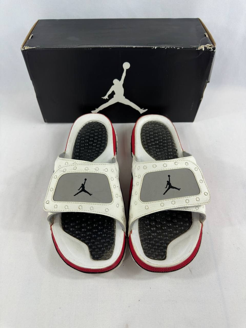 Nike Nike Air Jordan Hydro XIII 13 Retro Flint Grey Slides Size US 12 / EU 45 - 1 Thumbnail