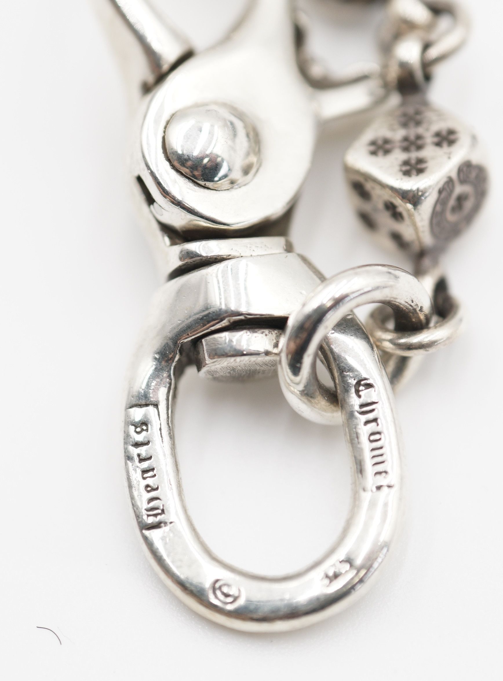 Chrome Hearts Chrome Hearts 2 Lobster Lock Dice Crossball Wallet Chain Size ONE SIZE - 7 Thumbnail