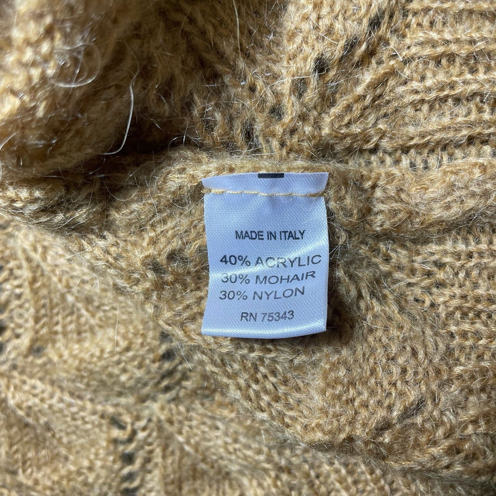 Other Elsamanda Diamond Knit Cowl Neck Sweater Mohair Blend Small Size S / US 4 / IT 40 - 4 Thumbnail