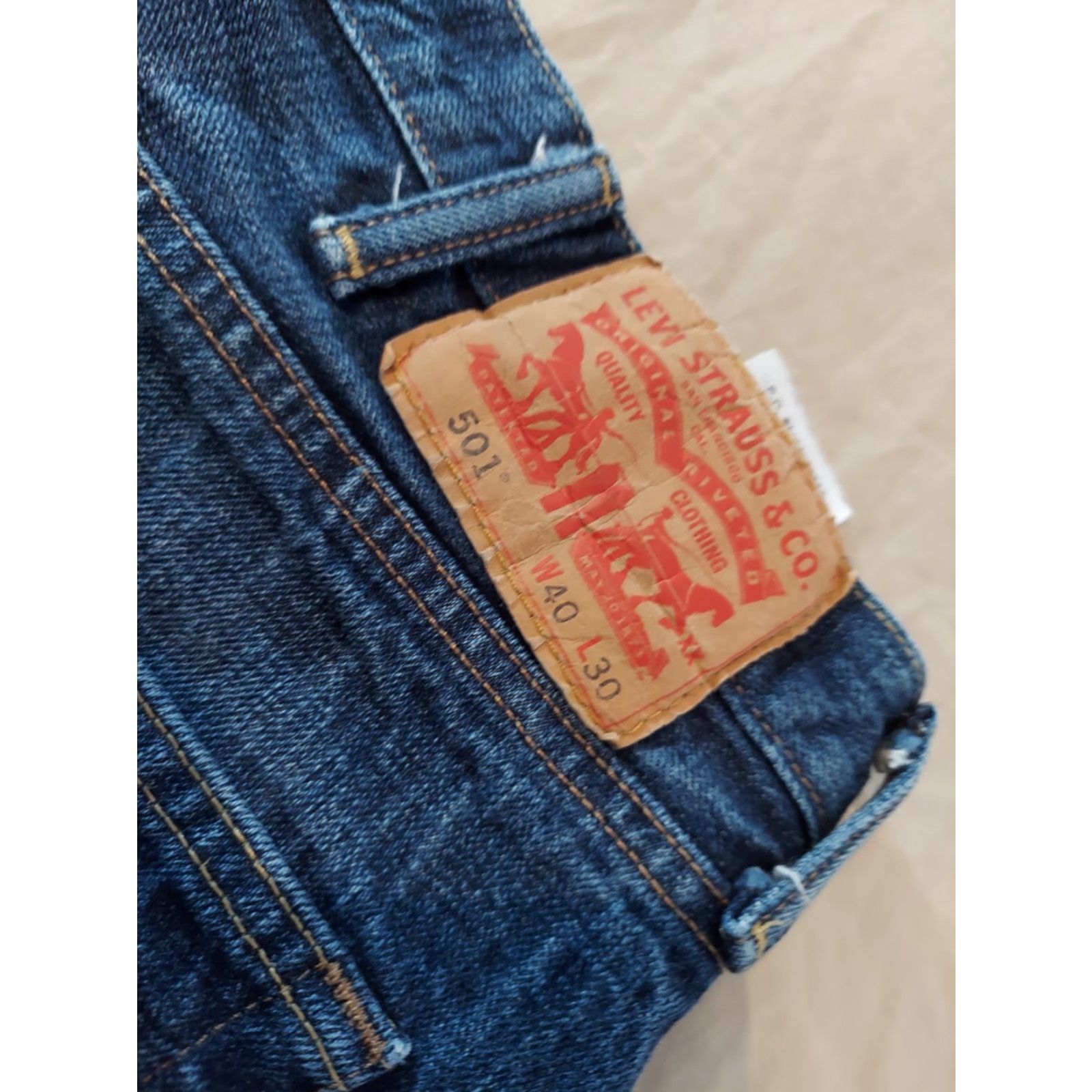 Levi's VINTAGE Levi's 501 Jeans 40x30 Regular Mens Jeans Denim Cotton Blue Straight 30 Inseam Size US 40 / EU 56 - 3 Thumbnail