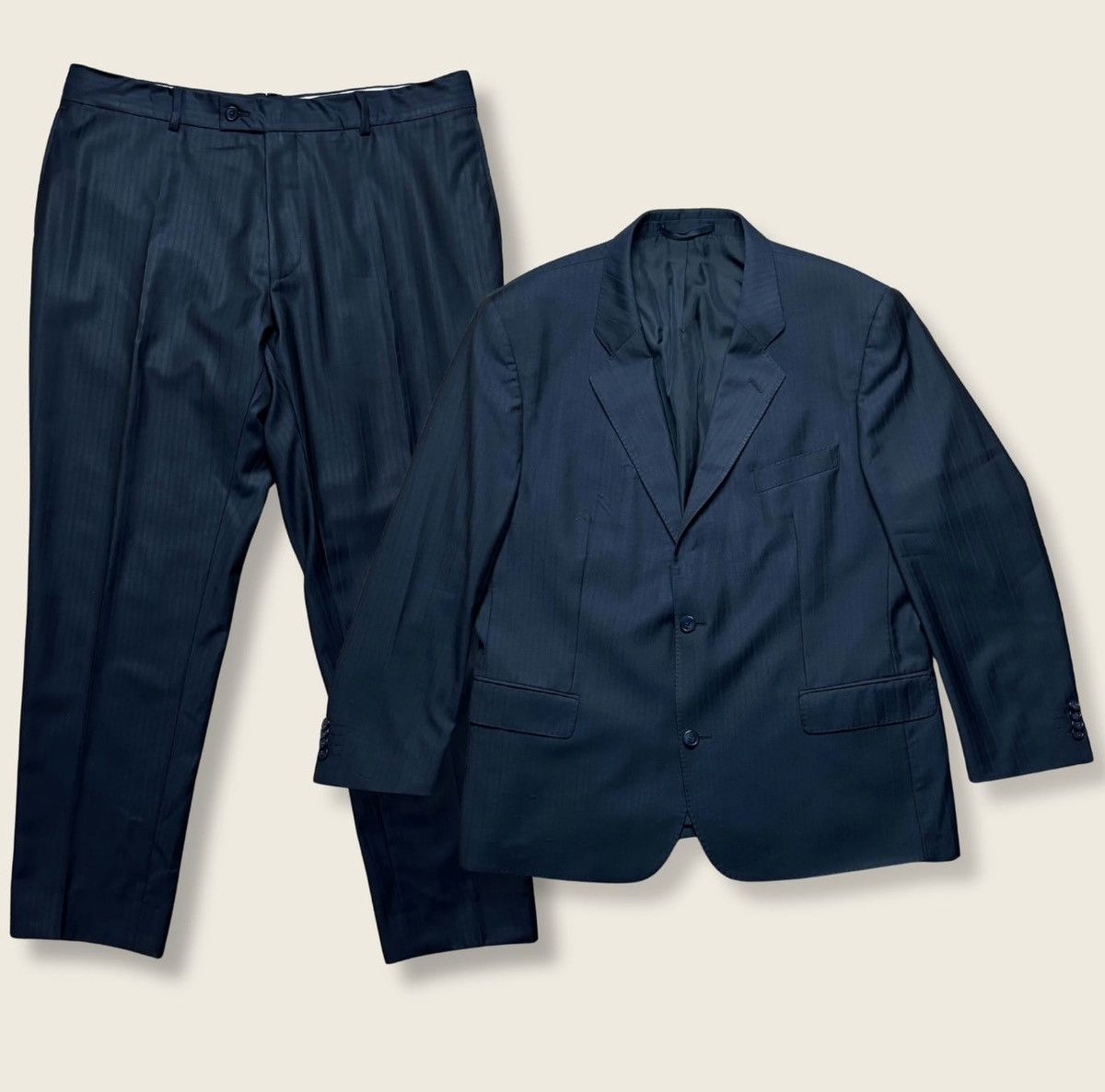 Ermenegildo Zegna Ermenegildo Zegna wool suit blazer & pants set vintage Size 46R - 1 Thumbnail