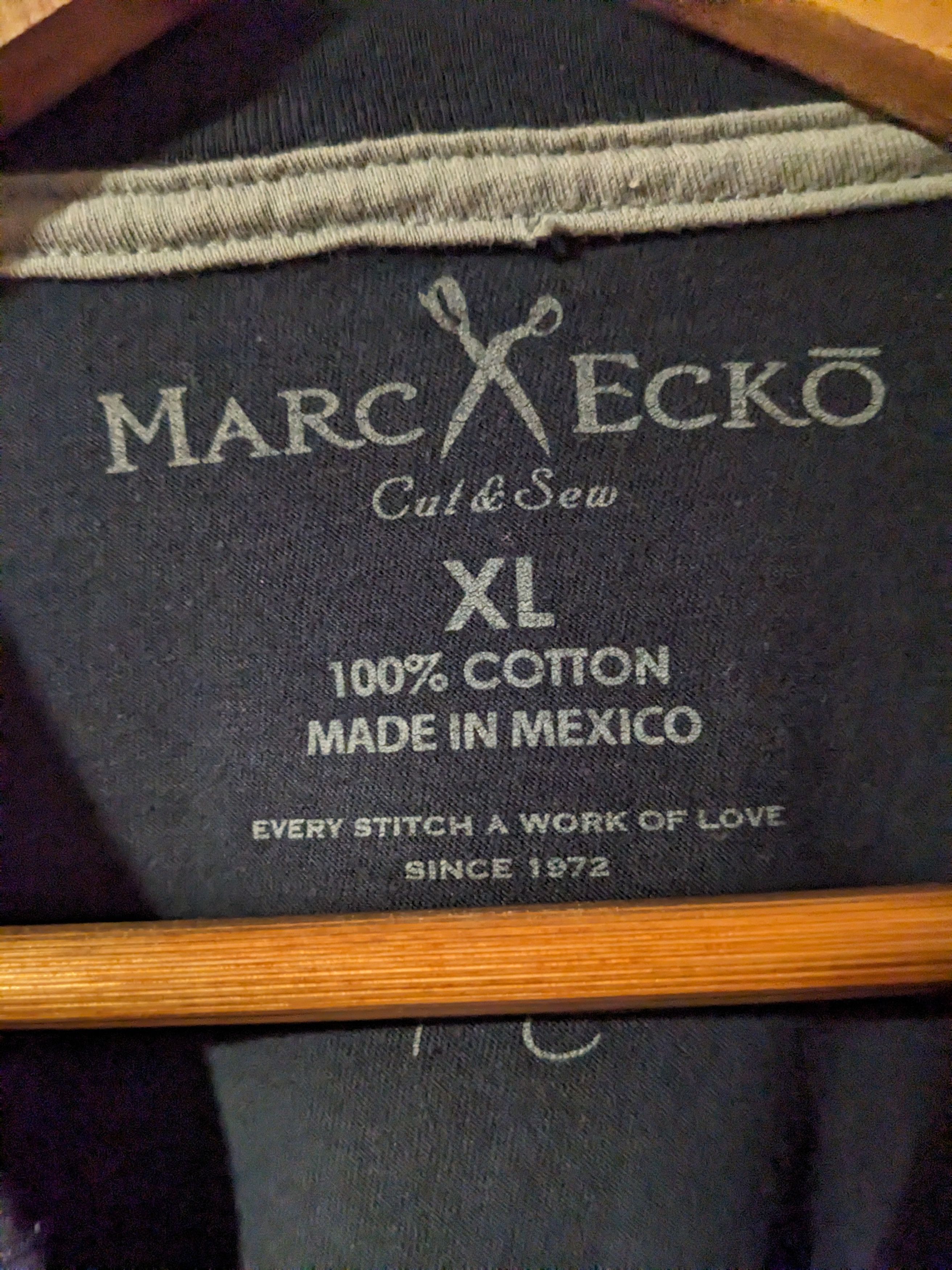 Designer × Marc Ecko Vintage Marc Ecko Cut & Sew Black X-Large T-Shirt Size US XL / EU 56 / 4 - 3 Thumbnail