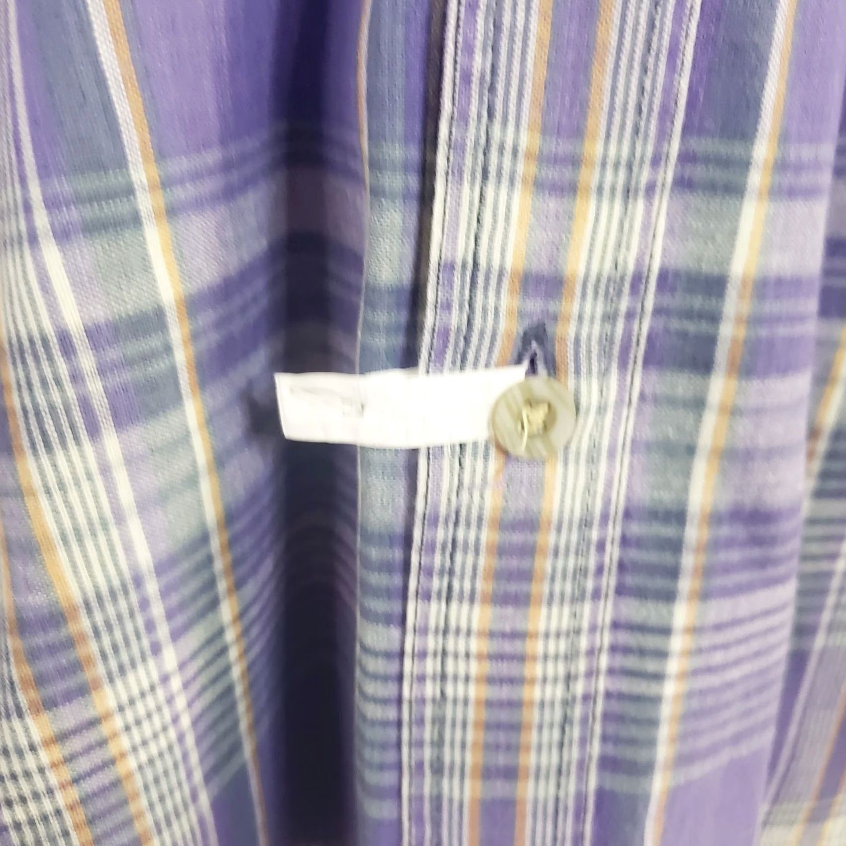 Vintage VINTAGE Brittania Mens Shirt L Purple Gray Plaid Long Slv Button Up Cotton Shirt Size US L / EU 52-54 / 3 - 7 Thumbnail