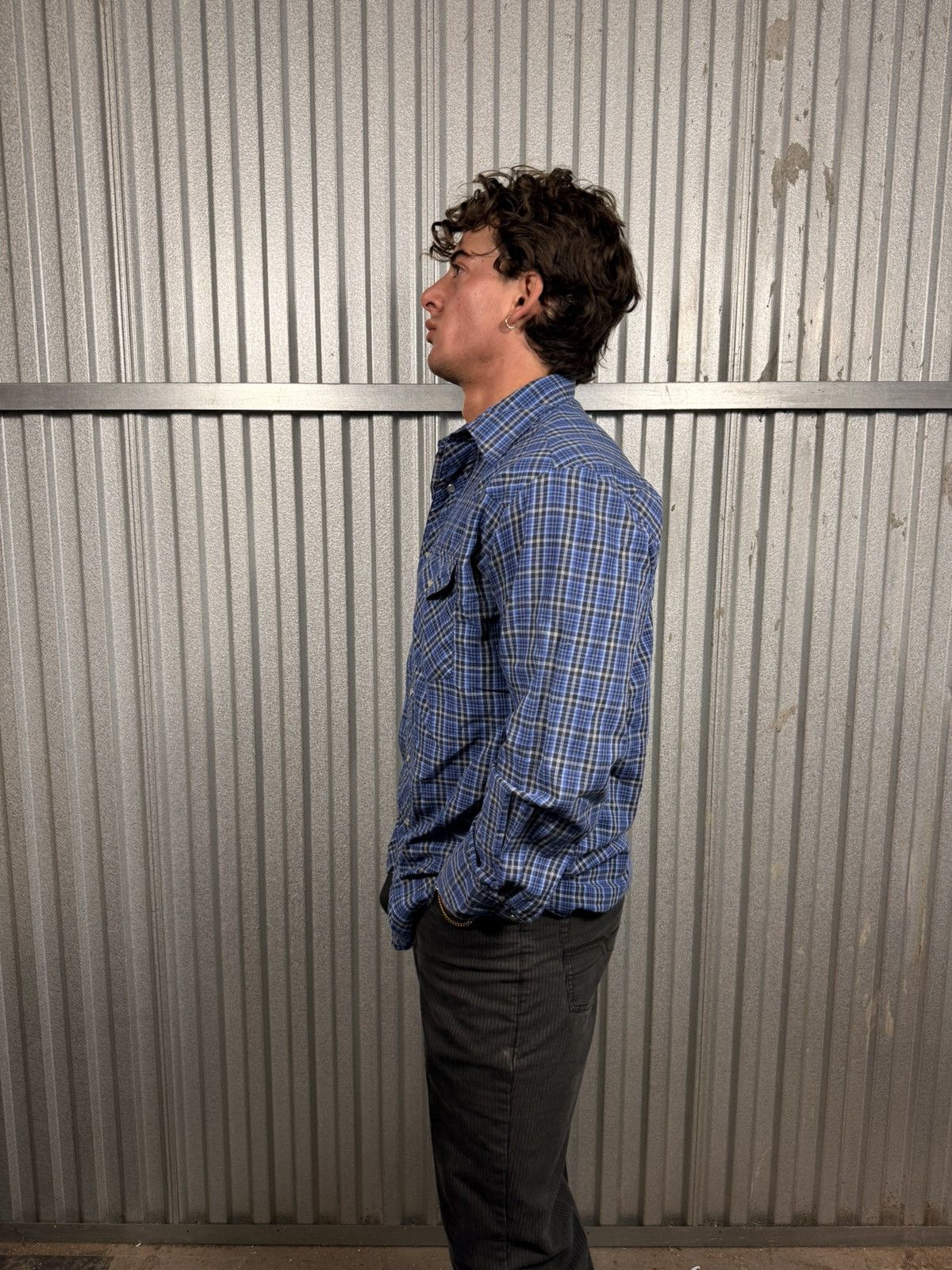 Wrangler Vintage Wrangler Western Pearl Snap Button Up Plaid Shirt Size US L / EU 52-54 / 3 - 9 Thumbnail