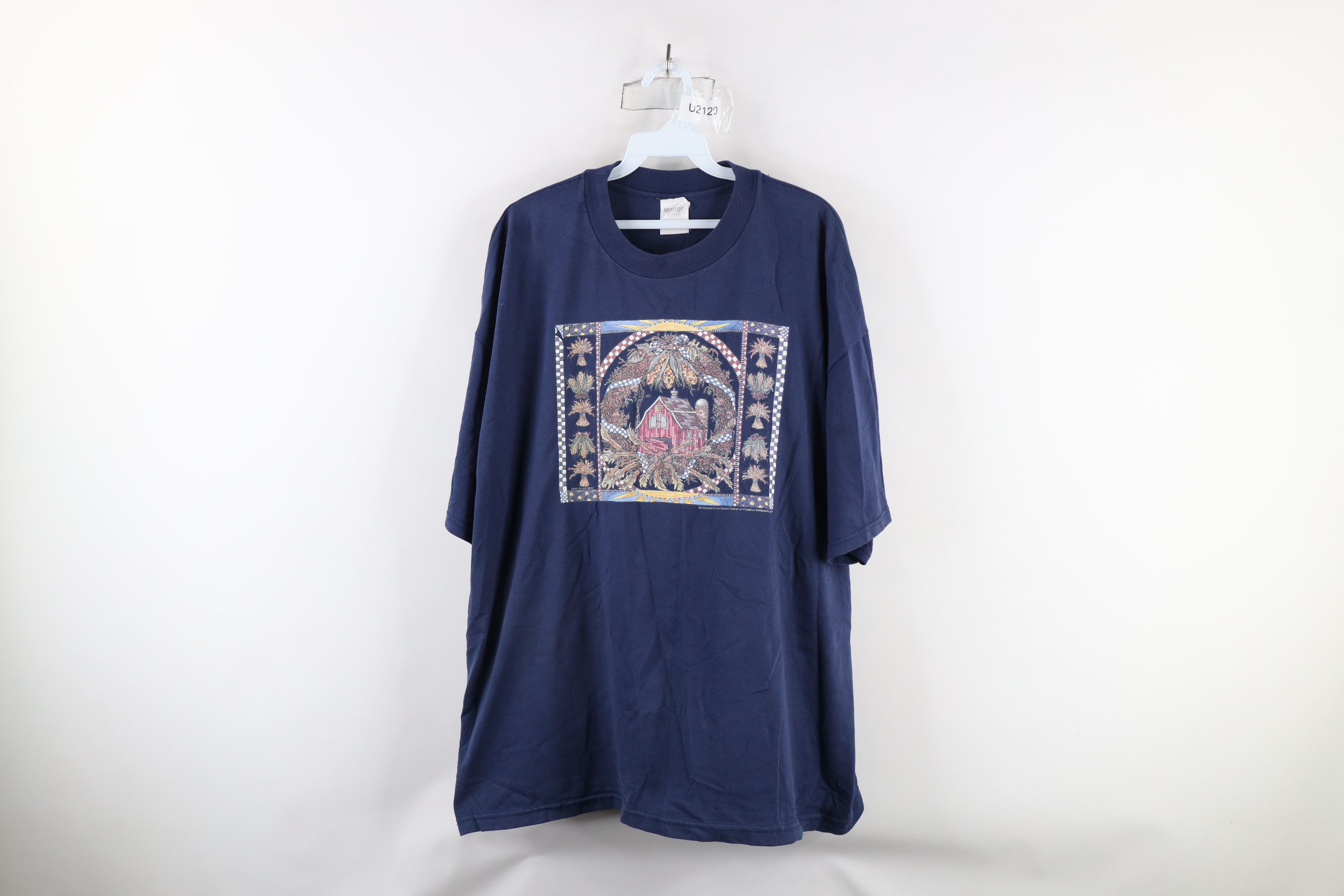 Vintage Vintage 90s Country Primitive Farmhouse Barn Nature T-Shirt Size XXL / US 16-18 / IT 52-54 - 1 Thumbnail