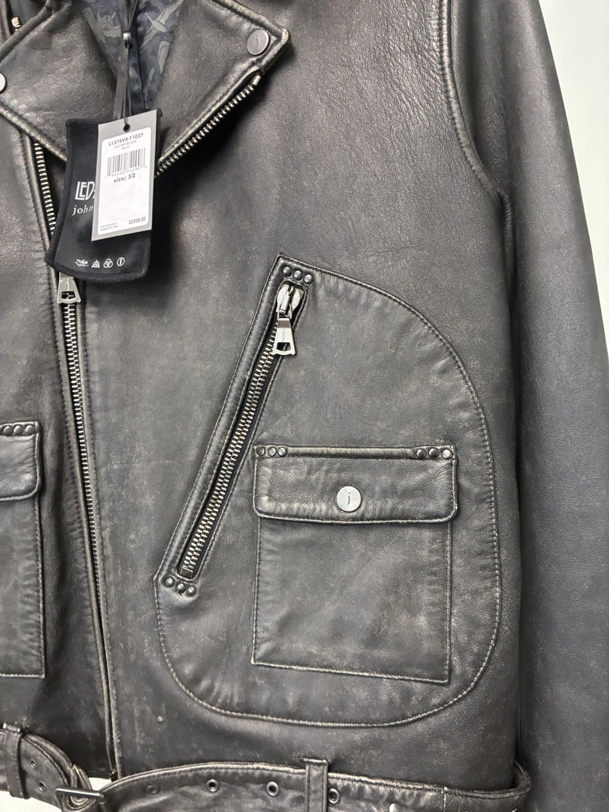 John Varvatos Led Zeppelin leather biker jacket EU 52 USA 42 Size US L / EU 52-54 / 3 - 15 Thumbnail
