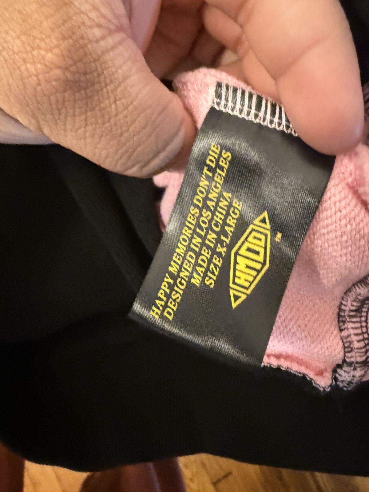 HMDD HMDD Lisbon Zip Up Black Pink Hoodie Size XL Size US XL / EU 56 / 4 - 11 Thumbnail