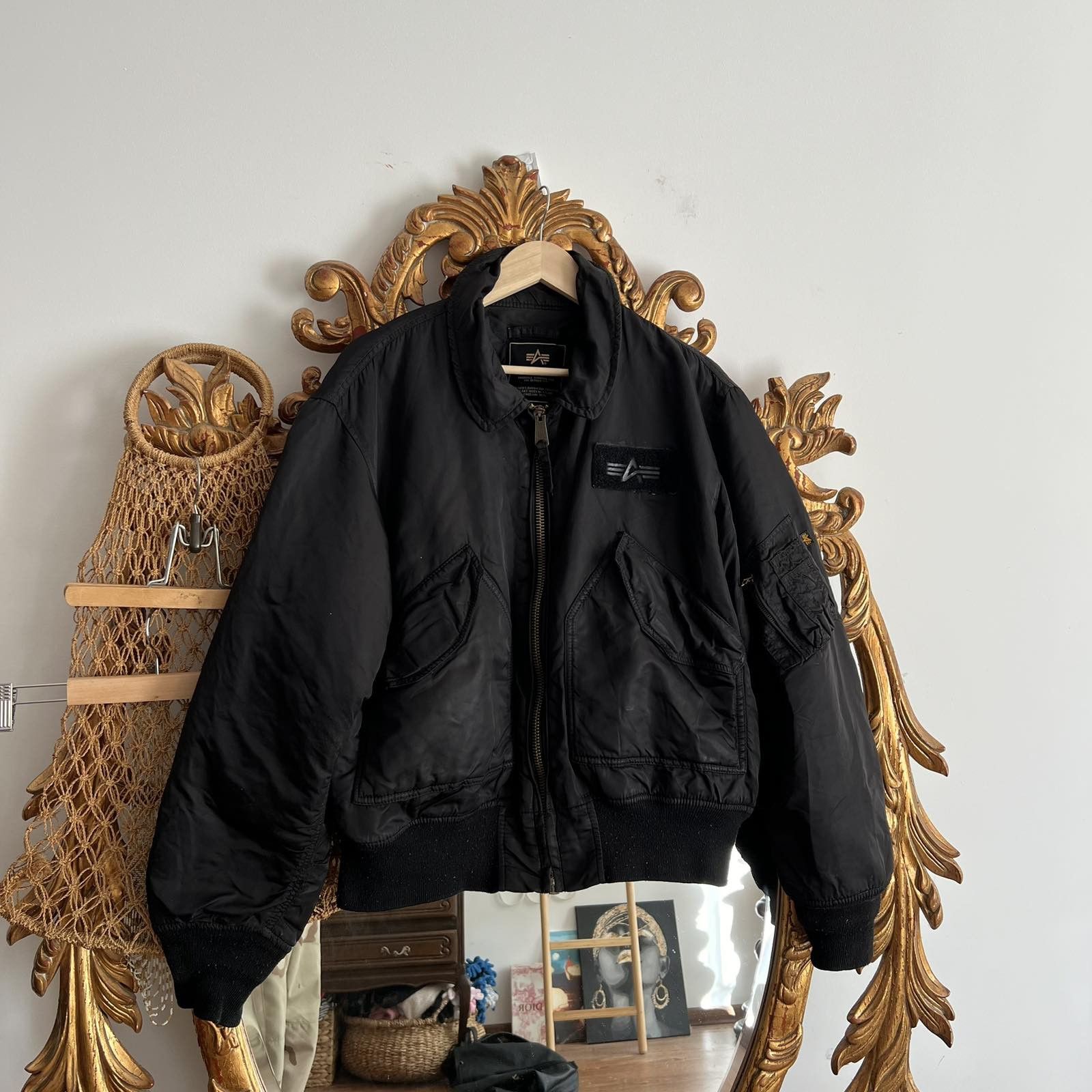 Vintage Alpha Industries MA-1 Flyer's Bomber Jacket Sz L