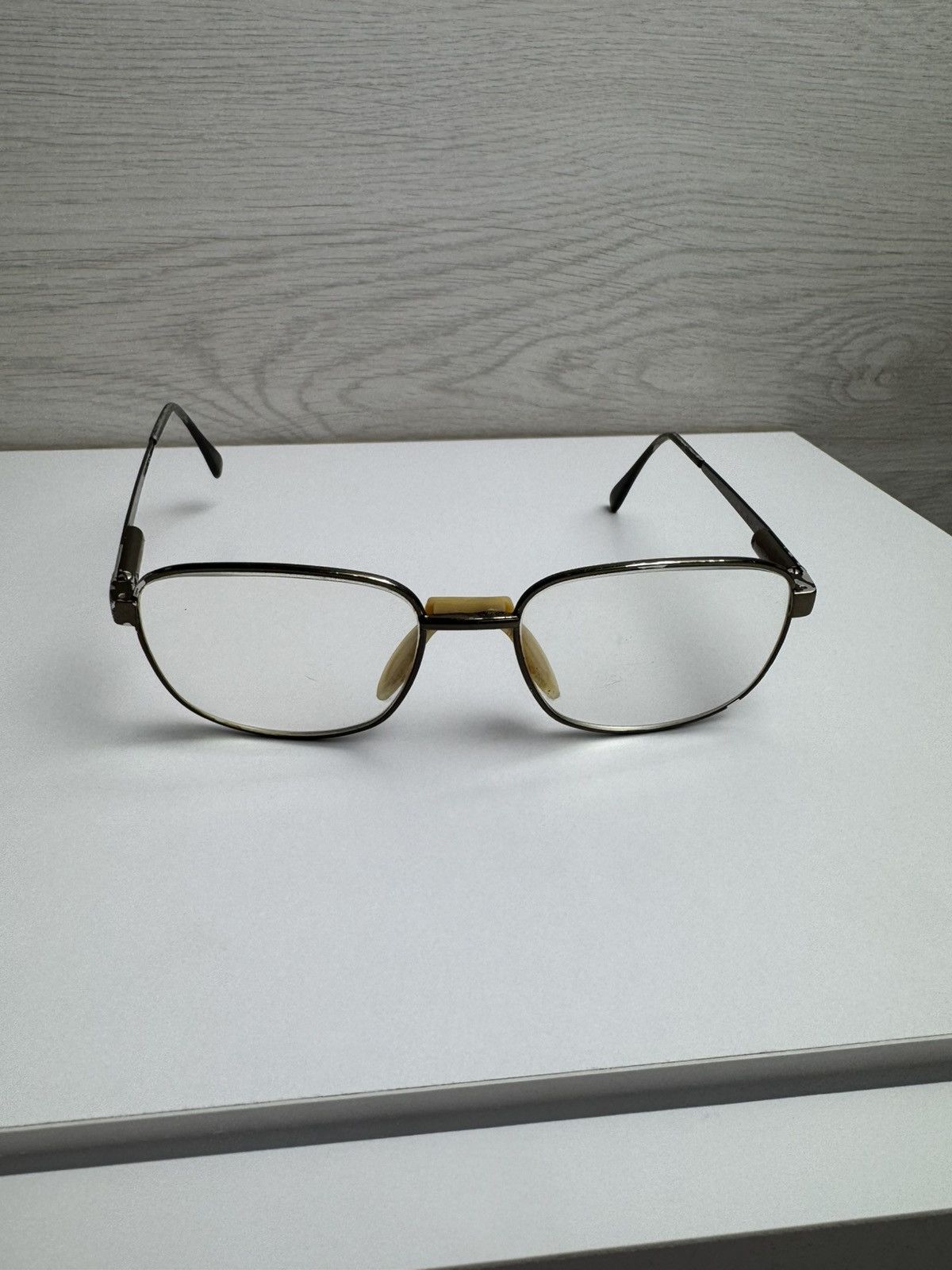 Safilo Safilo Vintage Metal Eyeglasses Frame Rectangular Size ONE SIZE - 2 Thumbnail