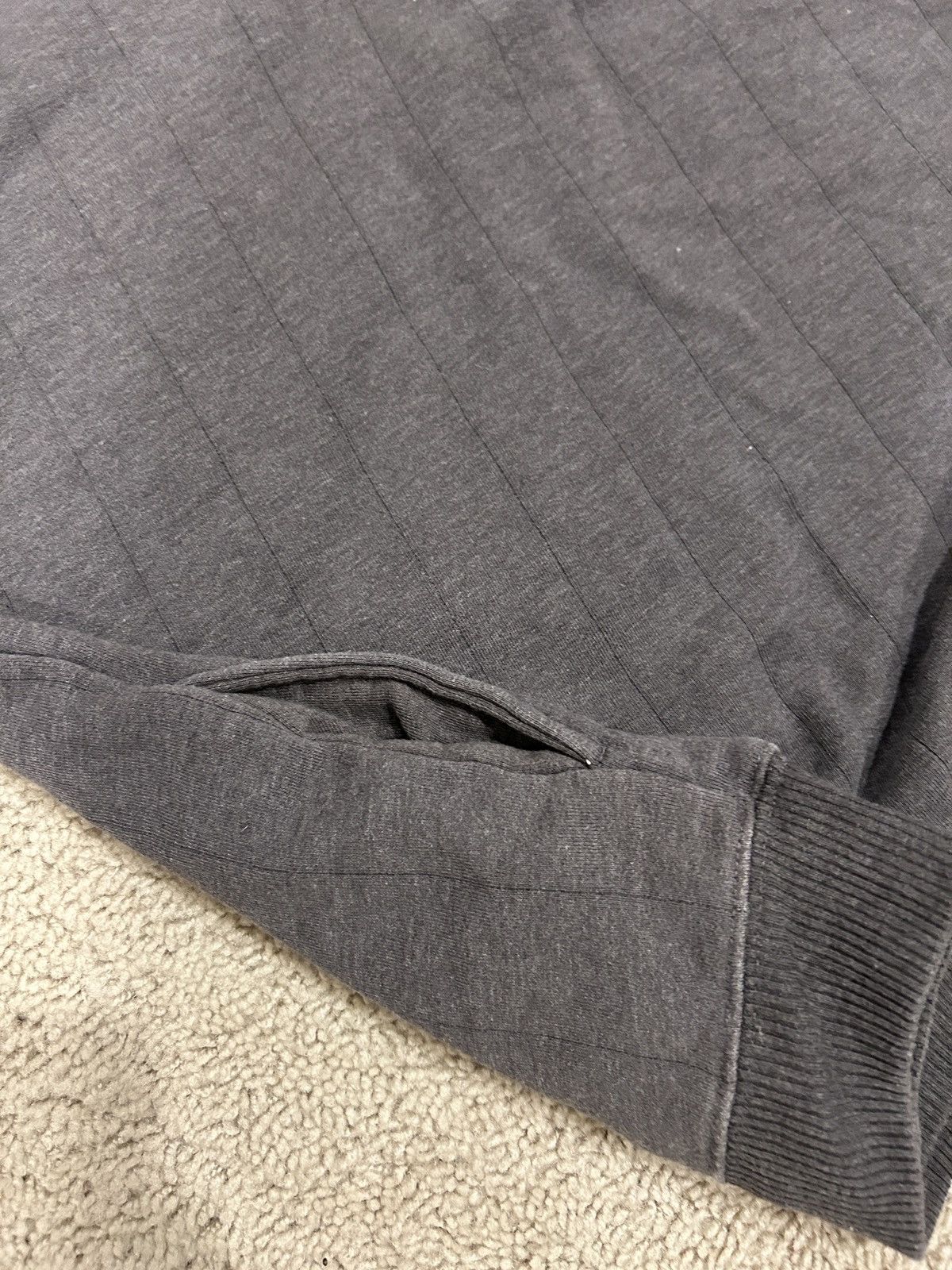 Vintage Vintage 1990s Men’s Claybrooke V Neck Sweater Grey Blue XL Size US XL / EU 56 / 4 - 3 Thumbnail