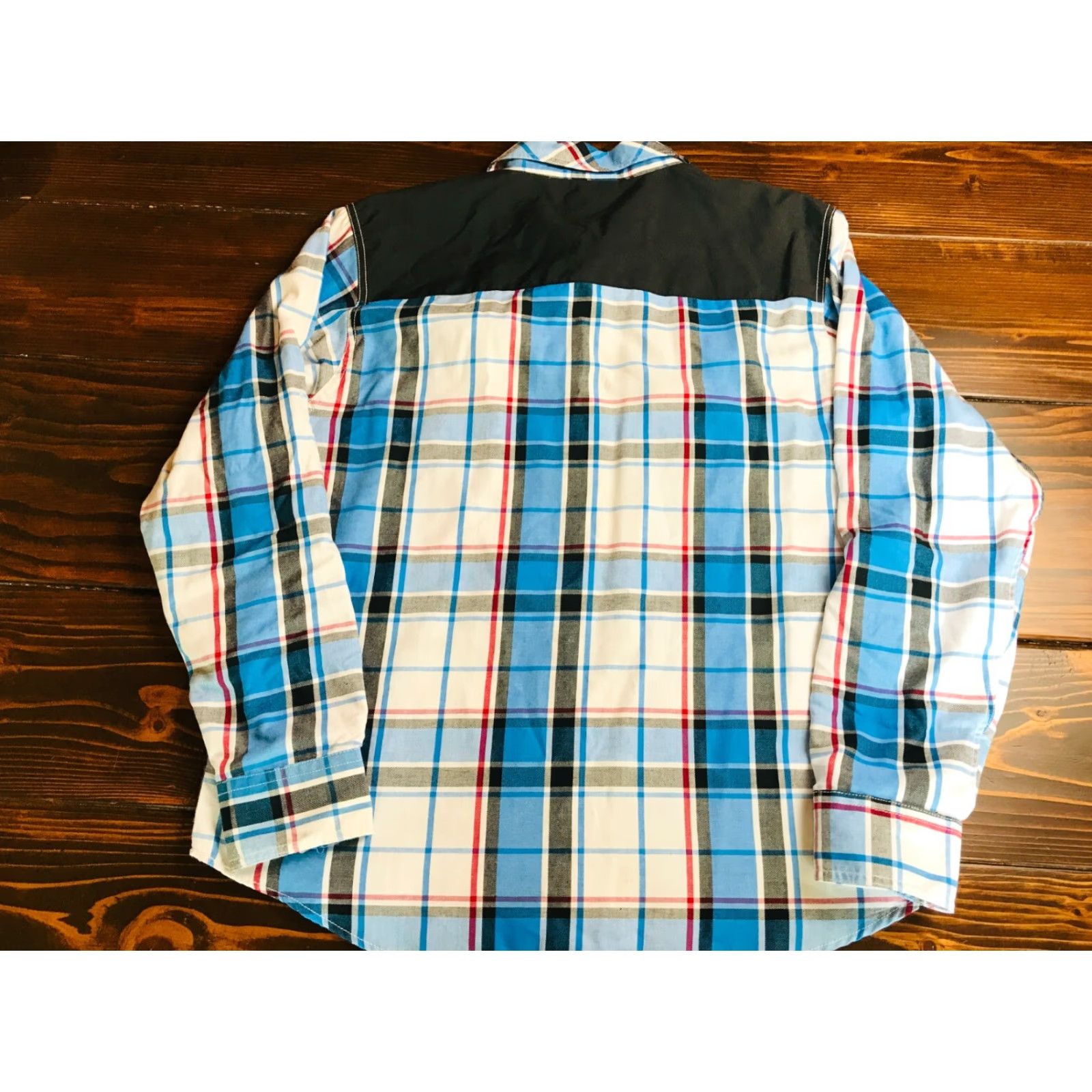 Enyce VINTAGE Enyce Shirt Mens L White Blue Black Plaid Button Up Sean Combs Flaps Size US L / EU 52-54 / 3 - 2 Thumbnail