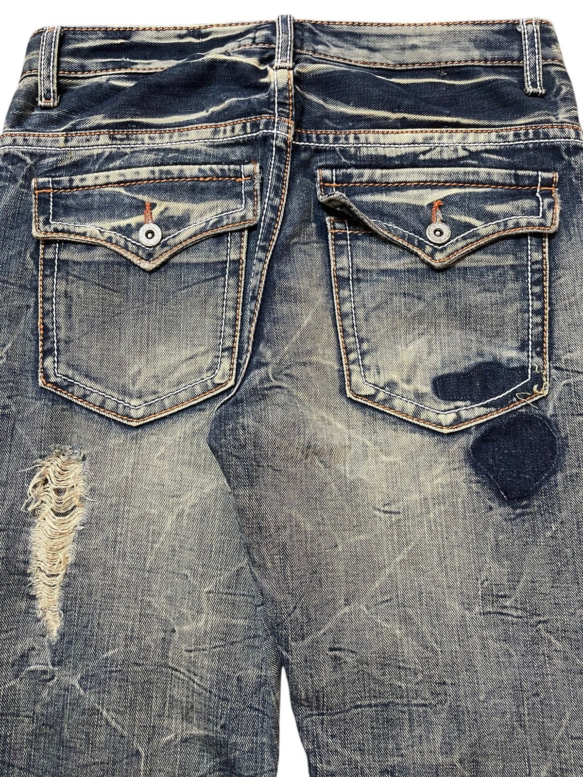 Tornado Mart Vintage Japanese Brand Mud Faded Claw Wash Distressed Flared Size US 30 / EU 46 - 6 Thumbnail