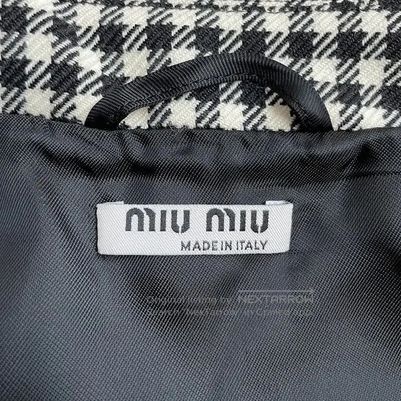 Miu Miu Miu Miu Grey Cotton Jacket for Women . Size M / US 6-8 / IT 42-44 - 4 Thumbnail