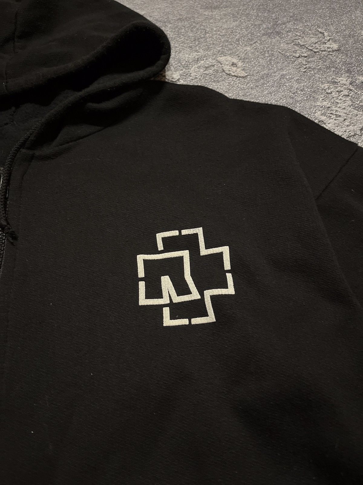Band Tees Vintage 90s Rammstein ‘Sehnsucht Faces’ Euro Bootleg Hoodie Size US XL / EU 56 / 4 - 4 Thumbnail