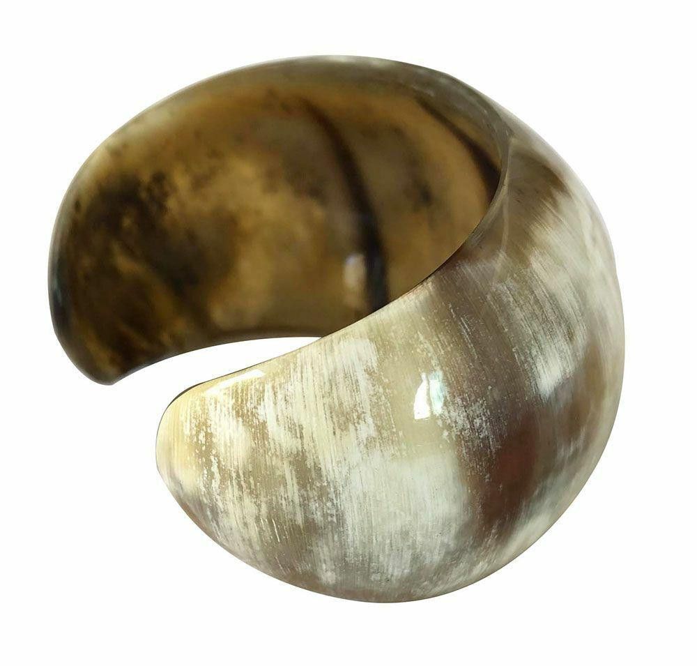 Designer New Textured Cow Horn Bracelet. Size ONE SIZE - 5 Thumbnail