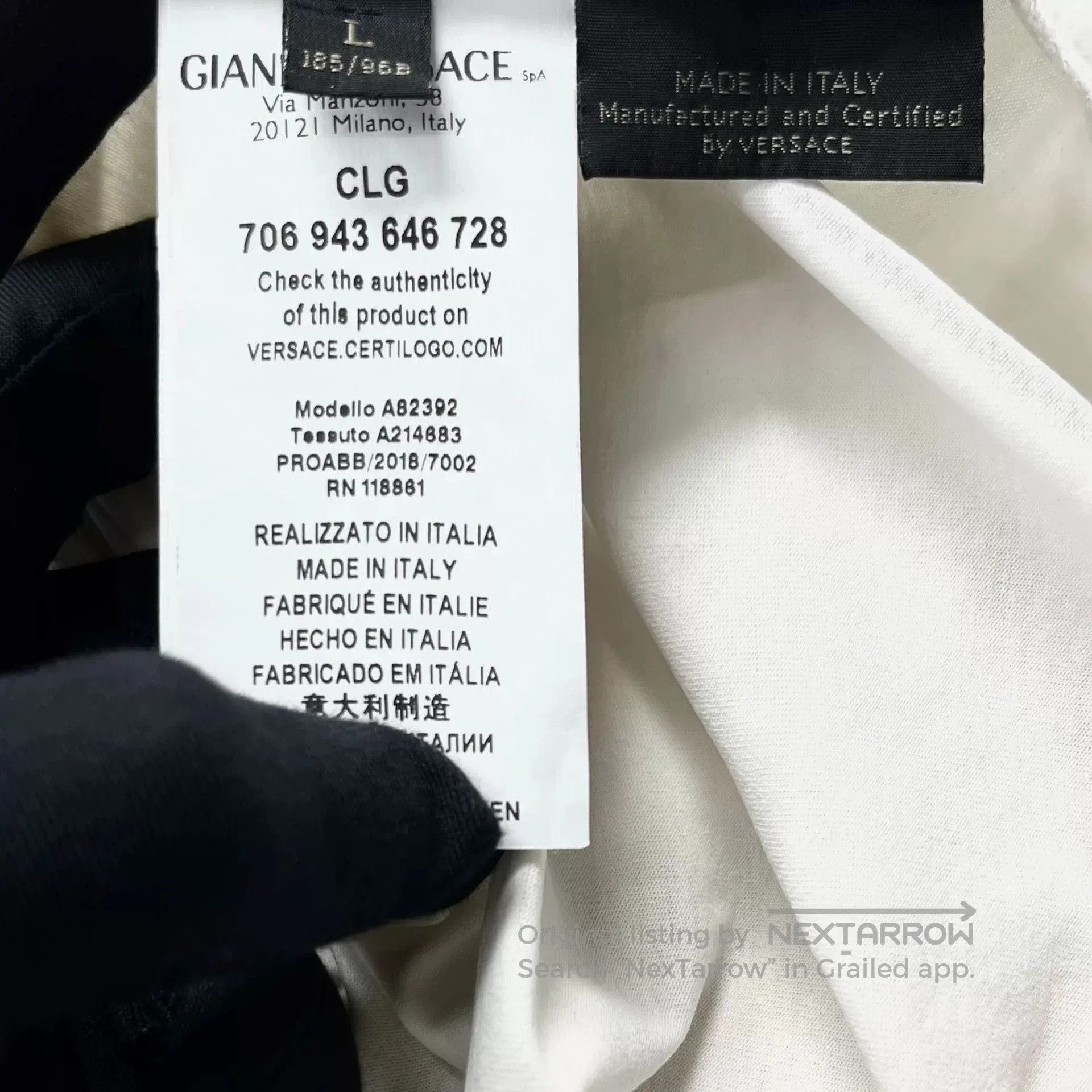 Versace Versace Medusa Logo Sequin Short-Sleeve Tee. Size US L / EU 52-54 / 3 - 4 Thumbnail