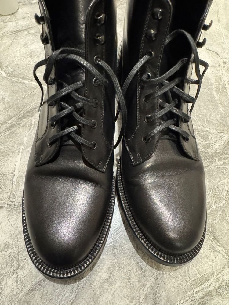 Saint Laurent Paris Saint Laurent Paris Leather Boots Shoes Size US 7.5 / IT 37.5 - 3 Thumbnail