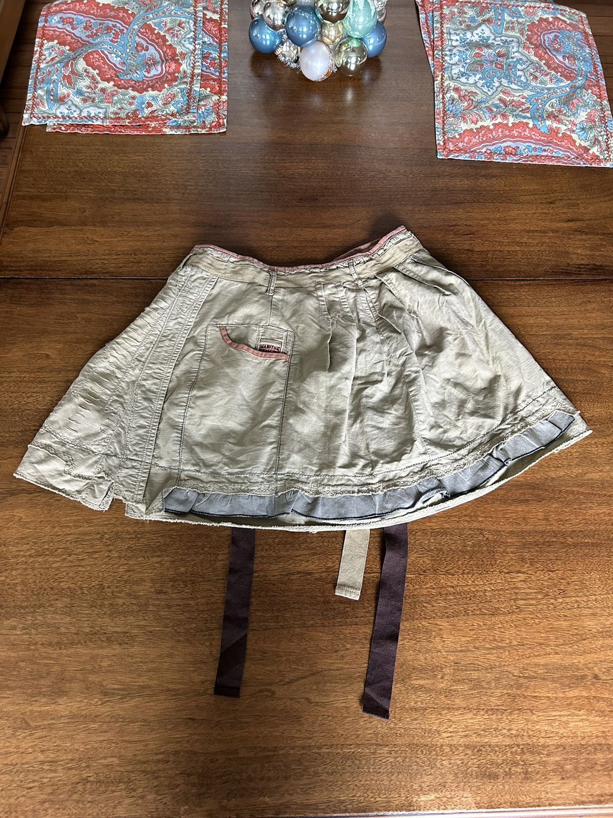 Marithe + Francois Girbaud Adjustable Girbaud Patchwork Skirt Size 28" / US 6 / IT 42 - 2 Thumbnail