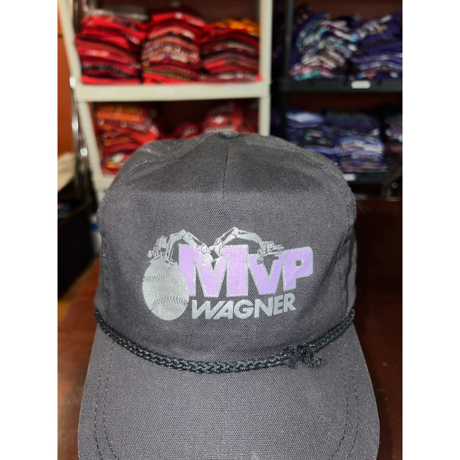 Vintage Vintage MVP Wagner Hat Roper Strapback Cap Headwear WORN Size ONE SIZE - 2 Thumbnail