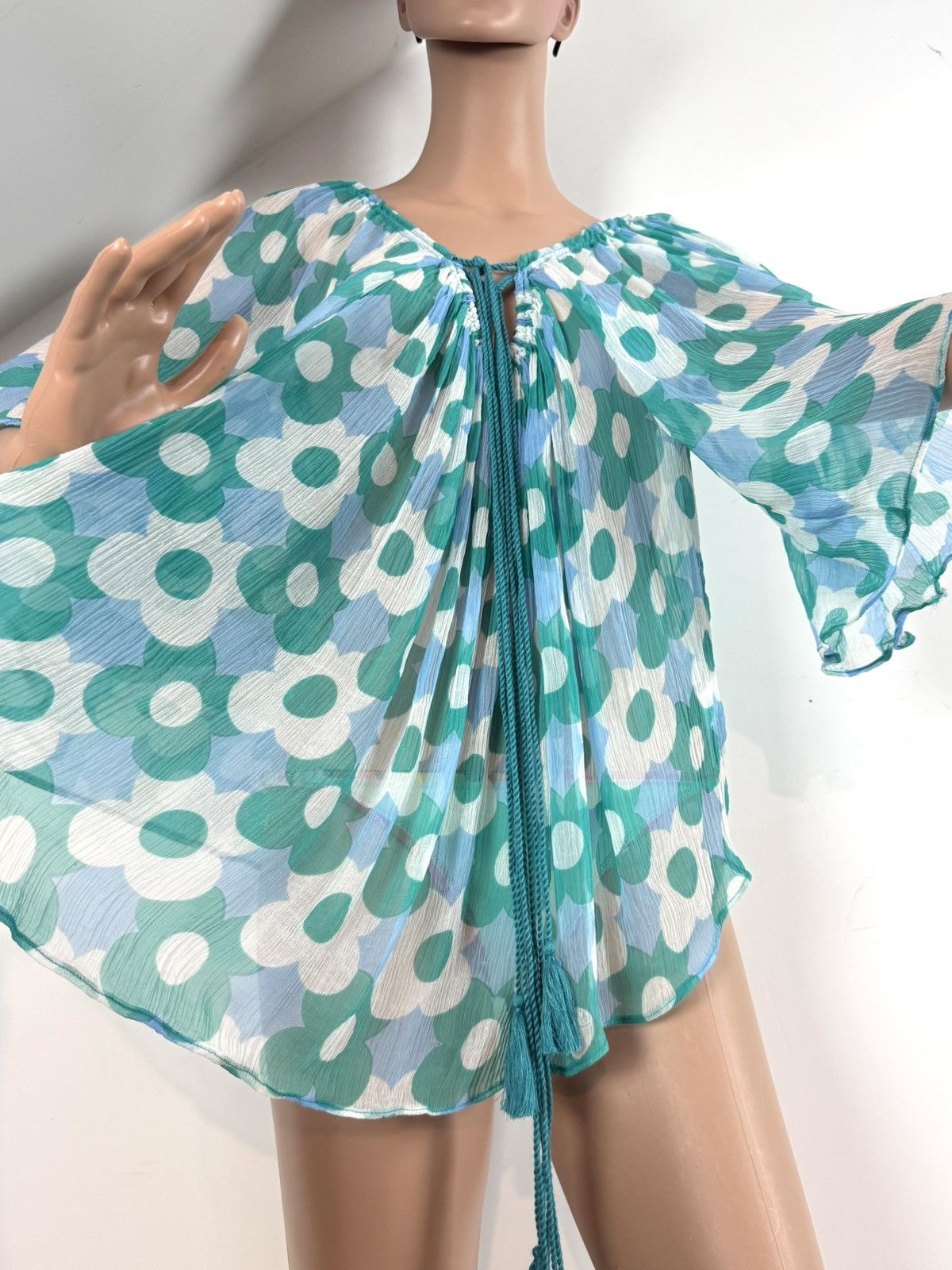 Antik Batik 100% viscose Lightweight airy blouse / tunic XS/S Size S / US 4 / IT 40 - 6 Thumbnail