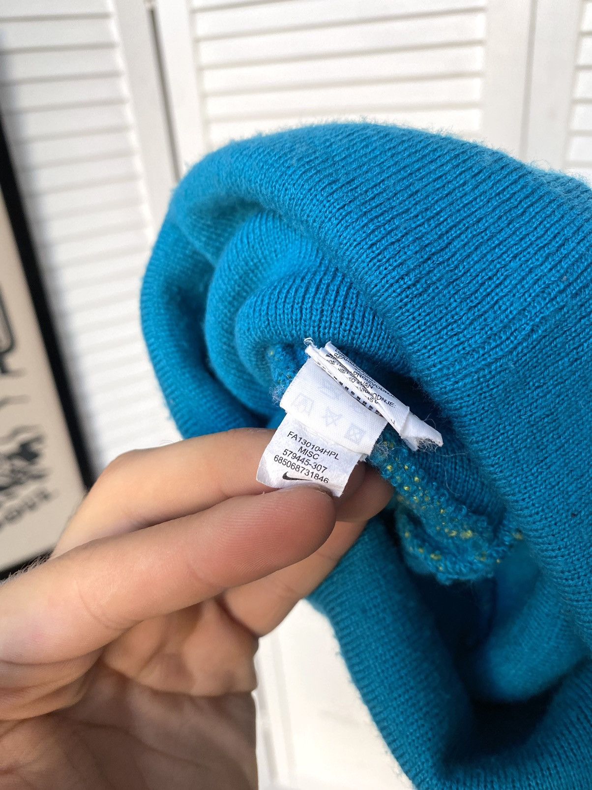 Jordan Brand × Nike × Vintage Nike Big Swoosh Logo Beanie Hat Size ONE SIZE - 5 Thumbnail