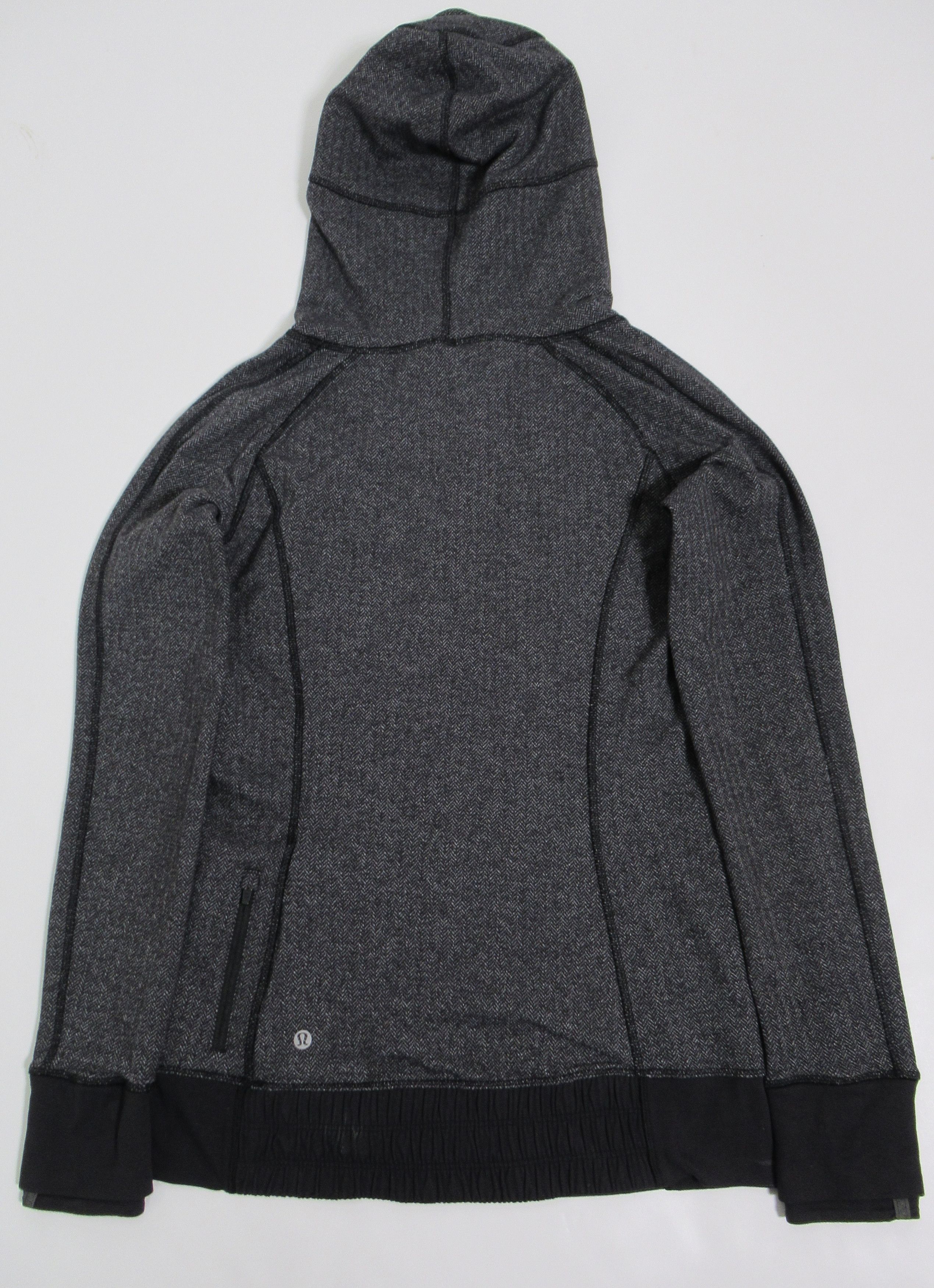 Lululemon Lululemon Think Fast Hoodie Heathered Herringbone Black Size M / US 6-8 / IT 42-44 - 7 Thumbnail
