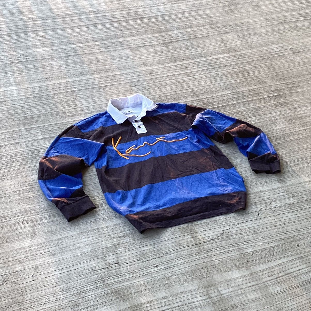 Vintage Karl Kani Big Logo Sk8 Long sleeve Sweatshirt Polo Size US L / EU 52-54 / 3 - 3 Thumbnail