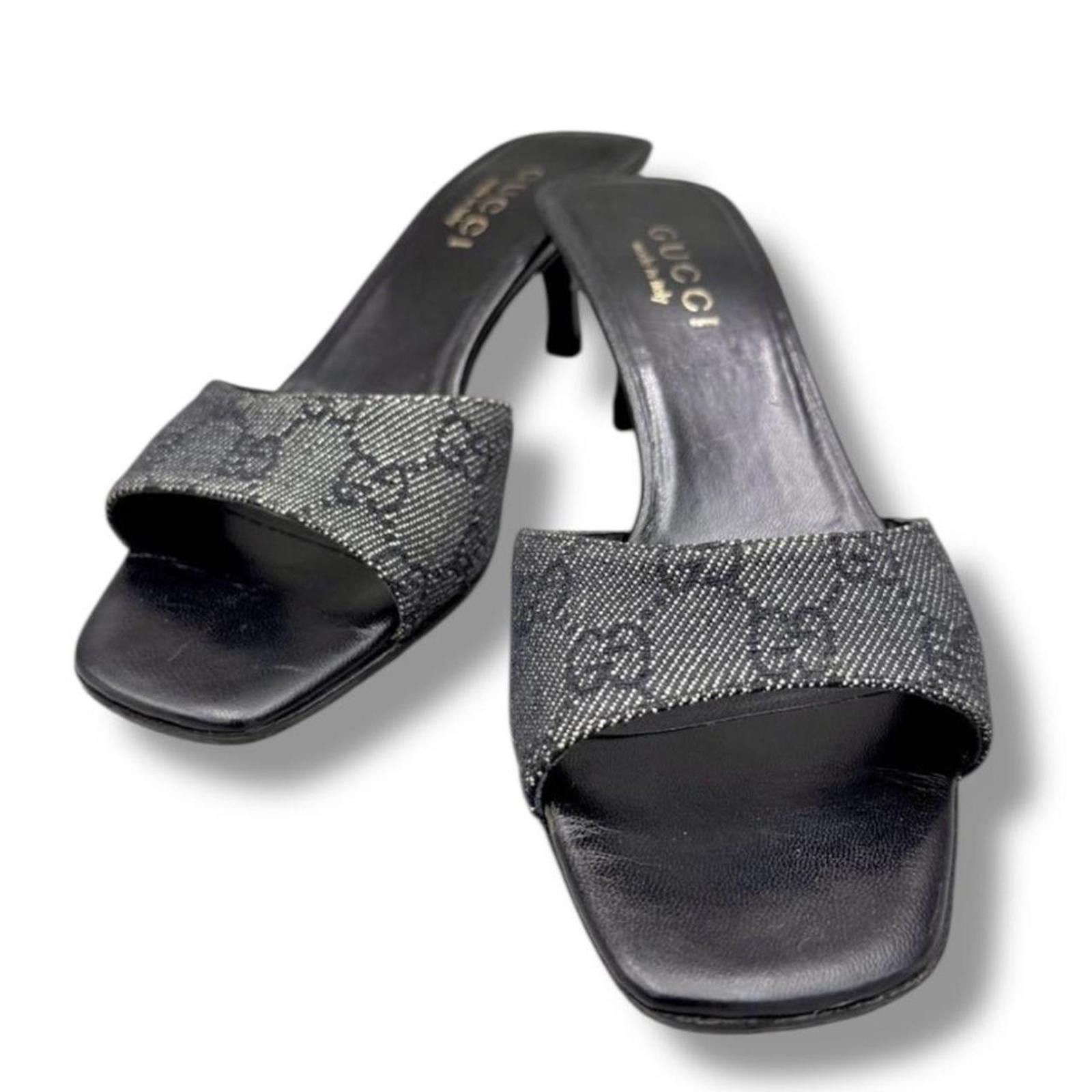 Gucci Gucci authentic preppy old money logo heels / sandals Size US 6.5 / IT 36.5 - 1 Thumbnail