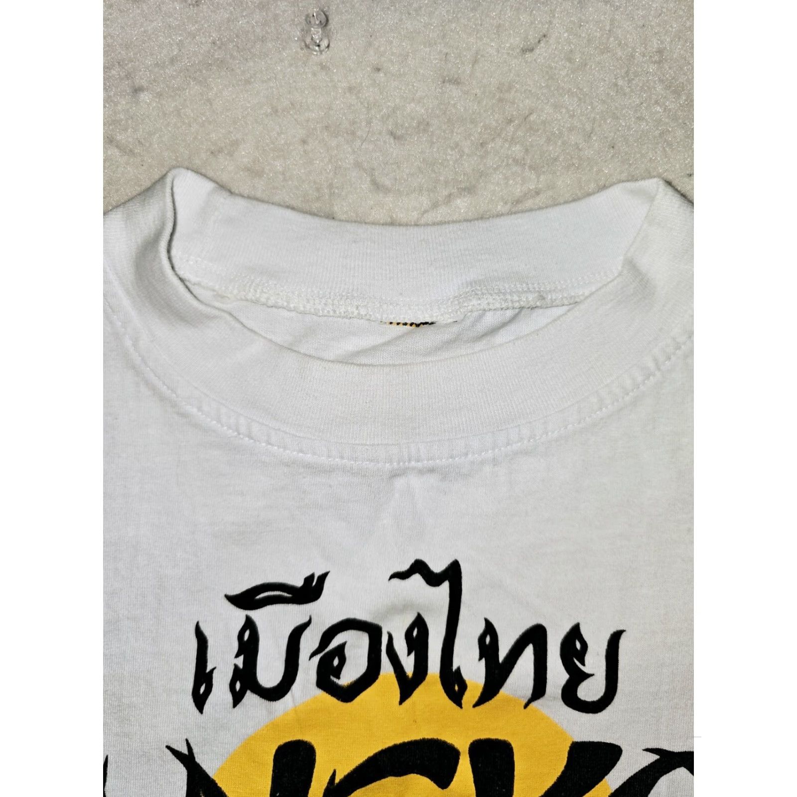 Vintage VINTAGE 80's Bangkok Graphic Single Stitch Short Sleeve T-Shirt Adult Size Small Mens White 80s Theme Graphic Size US S / EU 44-46 / 1 - 3 Thumbnail