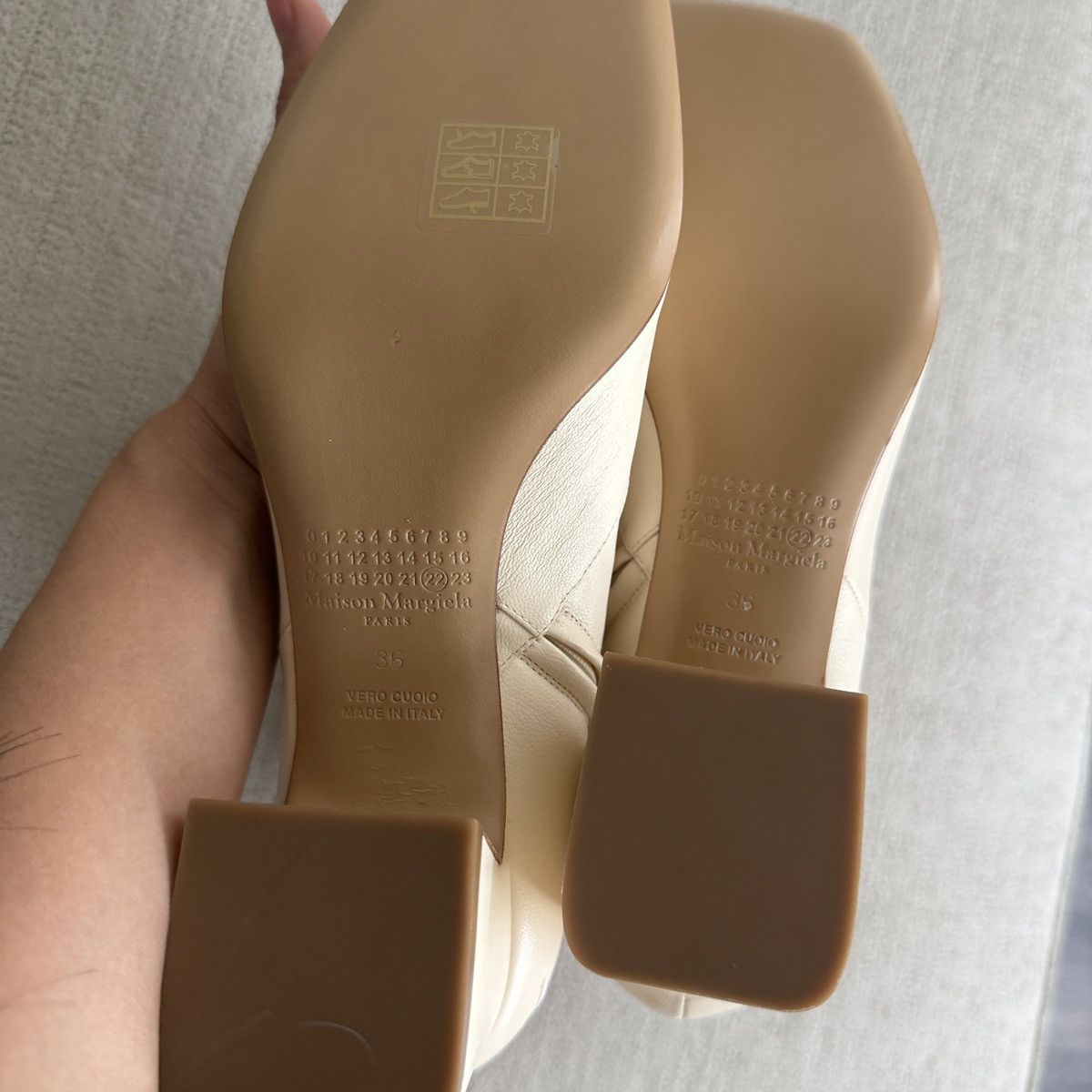 Maison Margiela NWT Maison Margiela Cream Ankle Boots Size US 6 / IT 36 - 4 Thumbnail
