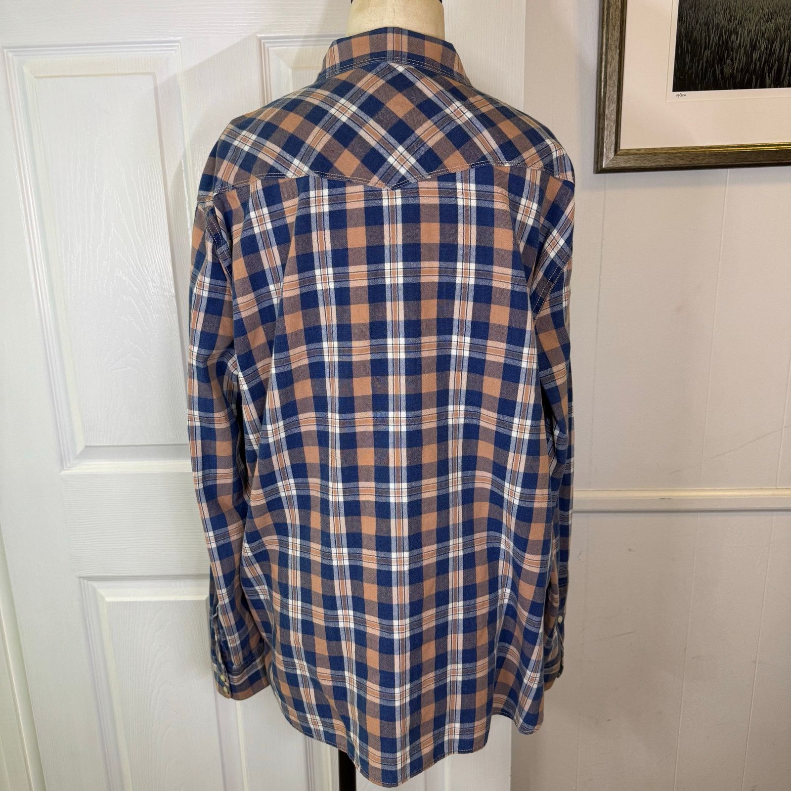 Lucky Brand Lucky Brand Classic Fit Western Pearl Snap Shirt Men’s Sz XL Size US XL / EU 56 / 4 - 2 Thumbnail
